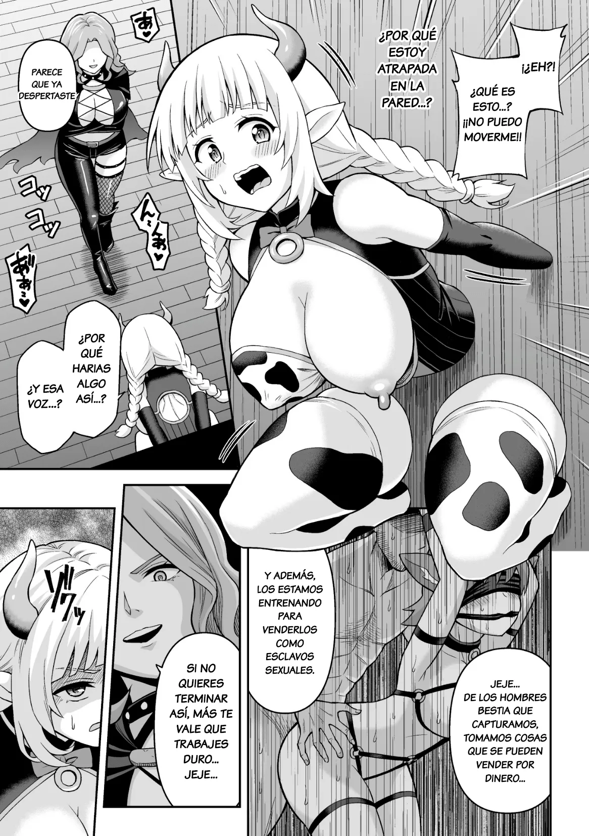 [Hitsumabushi] Ushi Musume no Kyousei Oschinpo Miruku | Ordeño Forzado del Pene de la Chica Vaca (2D Comic Magazine Futanari Kabe Sao Kabe Shiri Futanari Heroine Sakusei Iki Jigoku! Vol. 1) [Spanish] [Salchitraductor] [Decensored] [Digital] numero di immagine  5