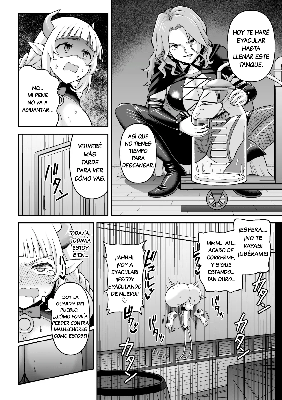 [Hitsumabushi] Ushi Musume no Kyousei Oschinpo Miruku | Ordeño Forzado del Pene de la Chica Vaca (2D Comic Magazine Futanari Kabe Sao Kabe Shiri Futanari Heroine Sakusei Iki Jigoku! Vol. 1) [Spanish] [Salchitraductor] [Decensored] [Digital] numero di immagine  14