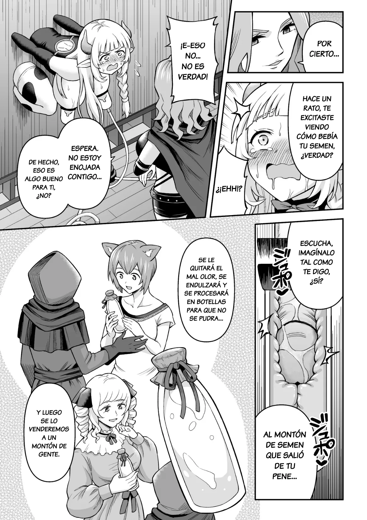 [Hitsumabushi] Ushi Musume no Kyousei Oschinpo Miruku | Ordeño Forzado del Pene de la Chica Vaca (2D Comic Magazine Futanari Kabe Sao Kabe Shiri Futanari Heroine Sakusei Iki Jigoku! Vol. 1) [Spanish] [Salchitraductor] [Decensored] [Digital] numero di immagine  19