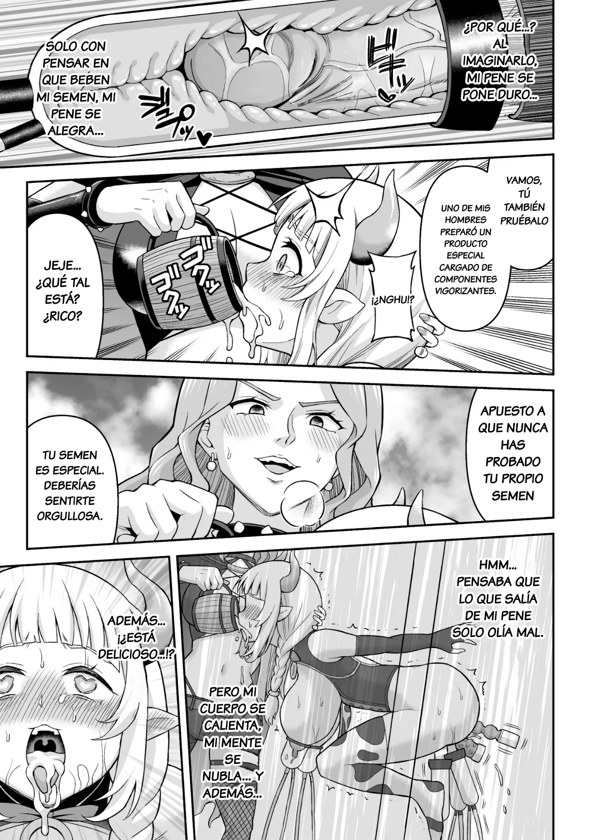 [Hitsumabushi] Ushi Musume no Kyousei Oschinpo Miruku | Ordeño Forzado del Pene de la Chica Vaca (2D Comic Magazine Futanari Kabe Sao Kabe Shiri Futanari Heroine Sakusei Iki Jigoku! Vol. 1) [Spanish] [Salchitraductor] [Decensored] [Digital] numero di immagine  21