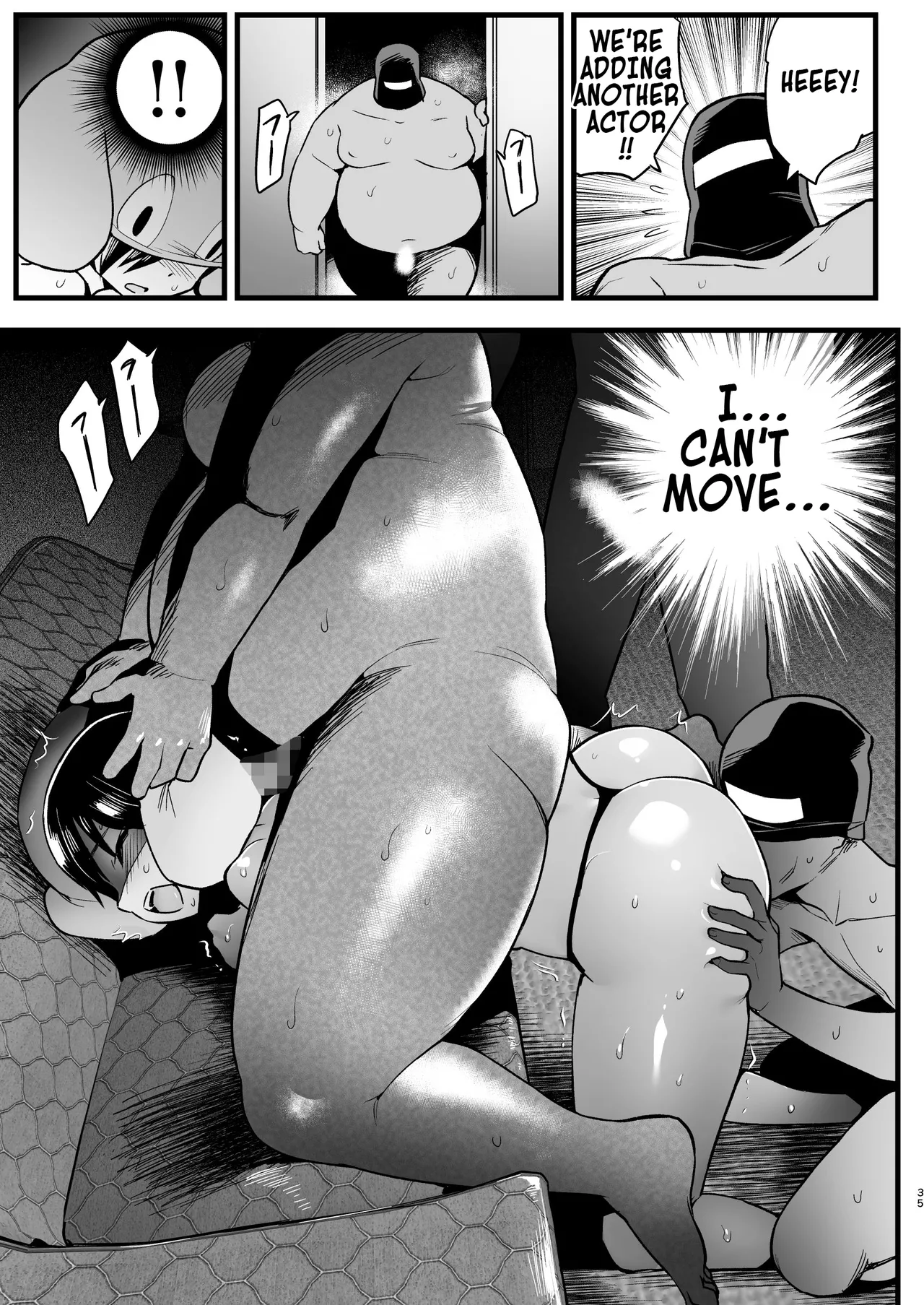 [OTOREKO (Toilet Komoru)] Machigatte AV no Satsuei Genba ni Kita Yoshimura-san! | Yoshimura-san Accidentally Walks Onto an AV Set! [English] Bildnummer 34