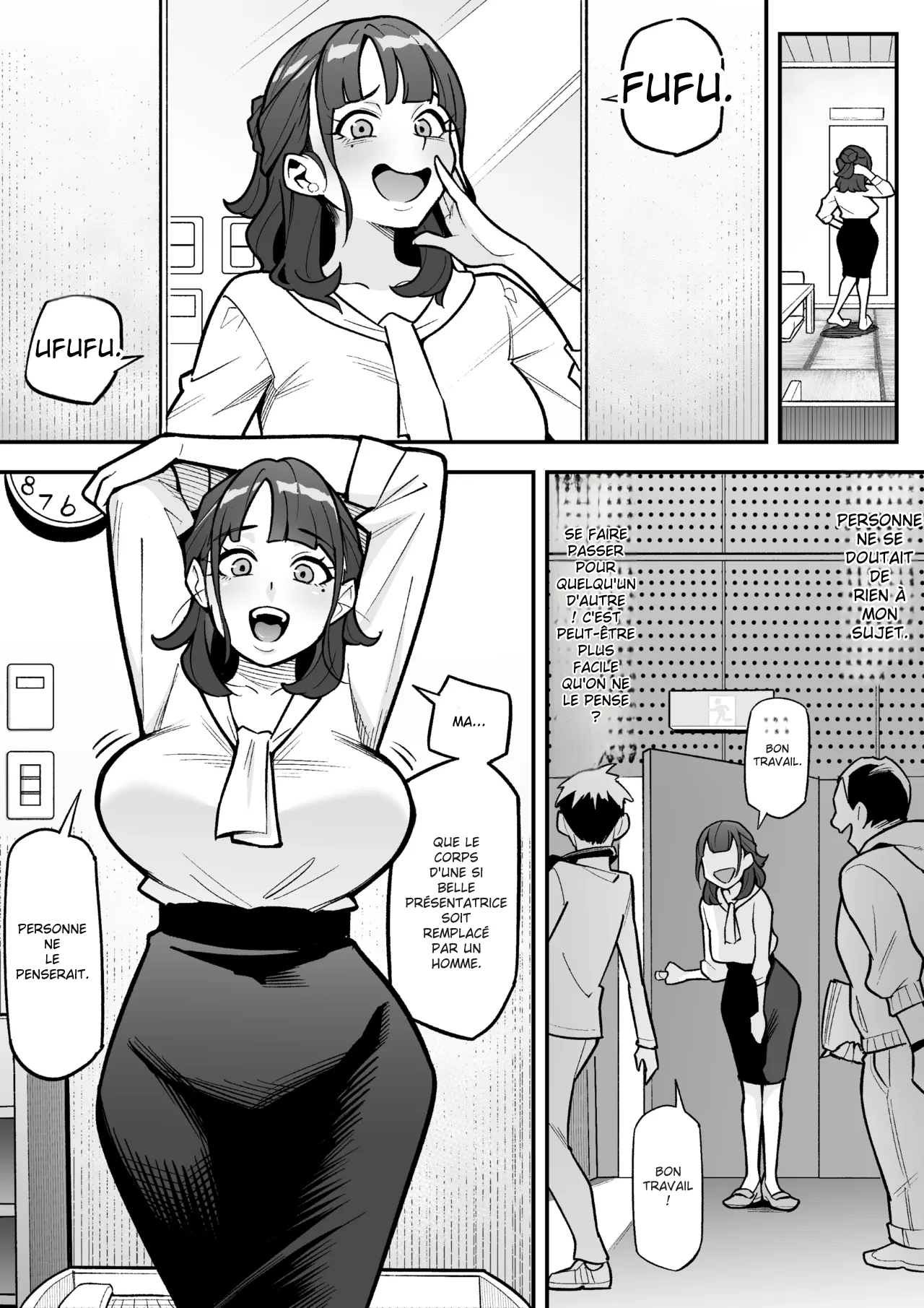 [Hyoui Lover (Ame no Machi)] Kyoku Ana no Ano Ko o Nottotta Ore ~Gamen no Mukou ni Atta Gokujou Body o Suki Houdai suru Hanashi~ [French] [Digital] изображение № 9