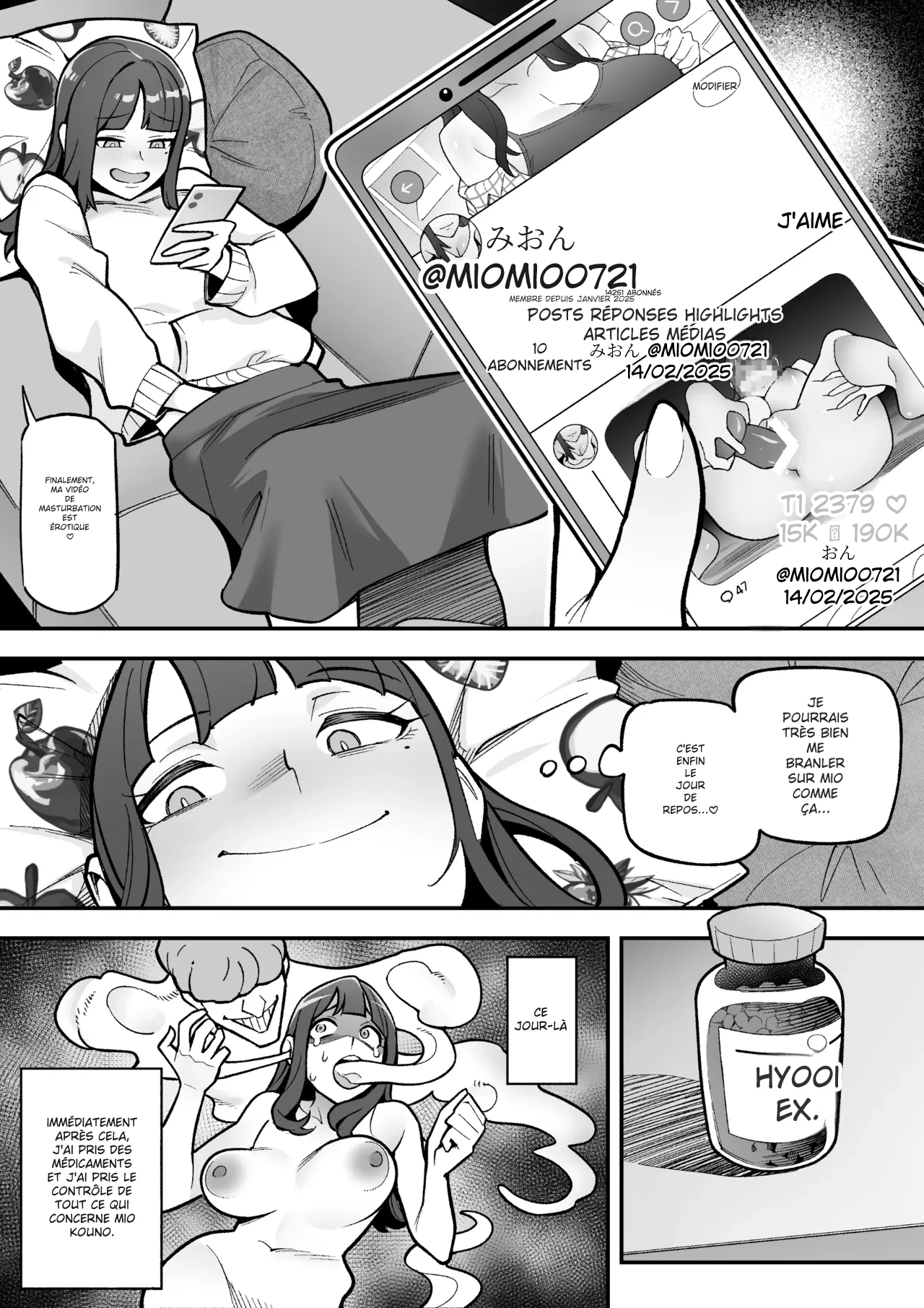 [Hyoui Lover (Ame no Machi)] Kyoku Ana no Ano Ko o Nottotta Ore ~Gamen no Mukou ni Atta Gokujou Body o Suki Houdai suru Hanashi~ [French] [Digital] изображение № 42