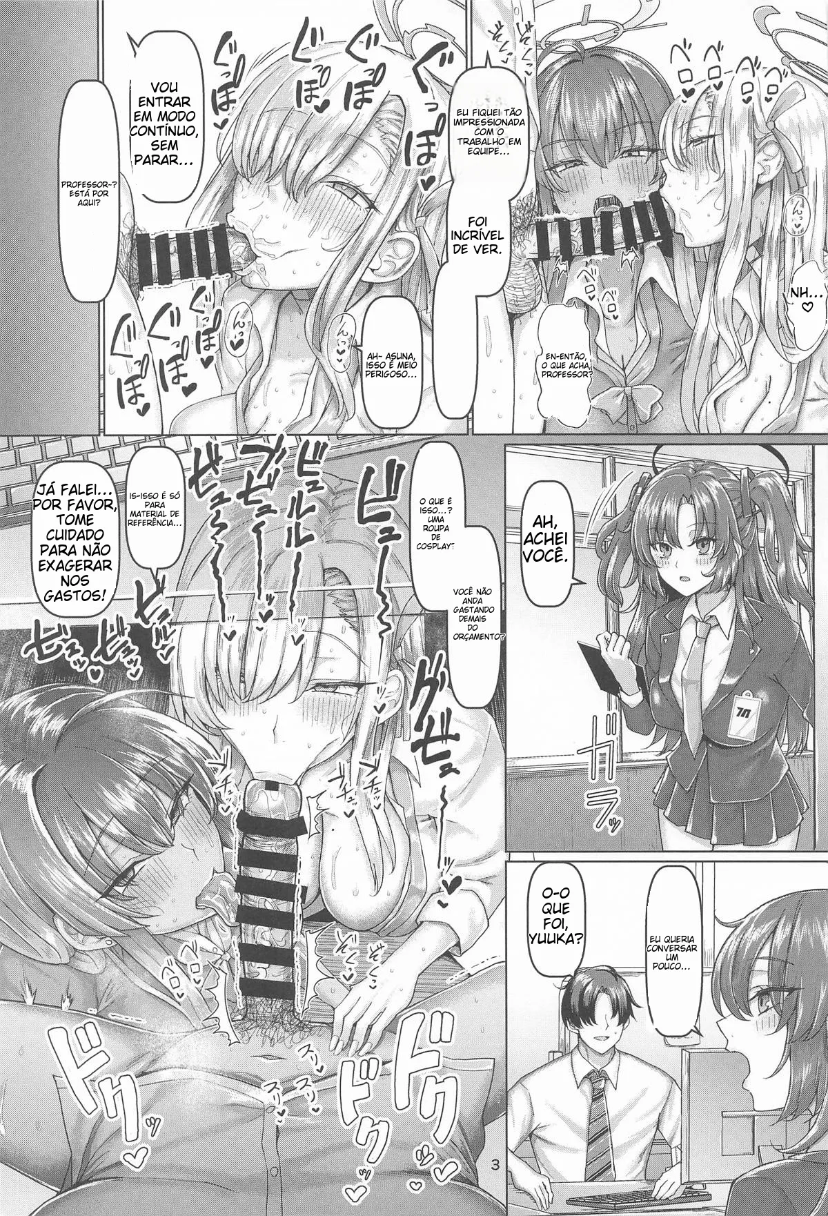 [Chinchintei (chin)] Beroberobuchubuchu Sensei Touban (Blue Archive) [Portuguese-BR] (TR-240) image number 4