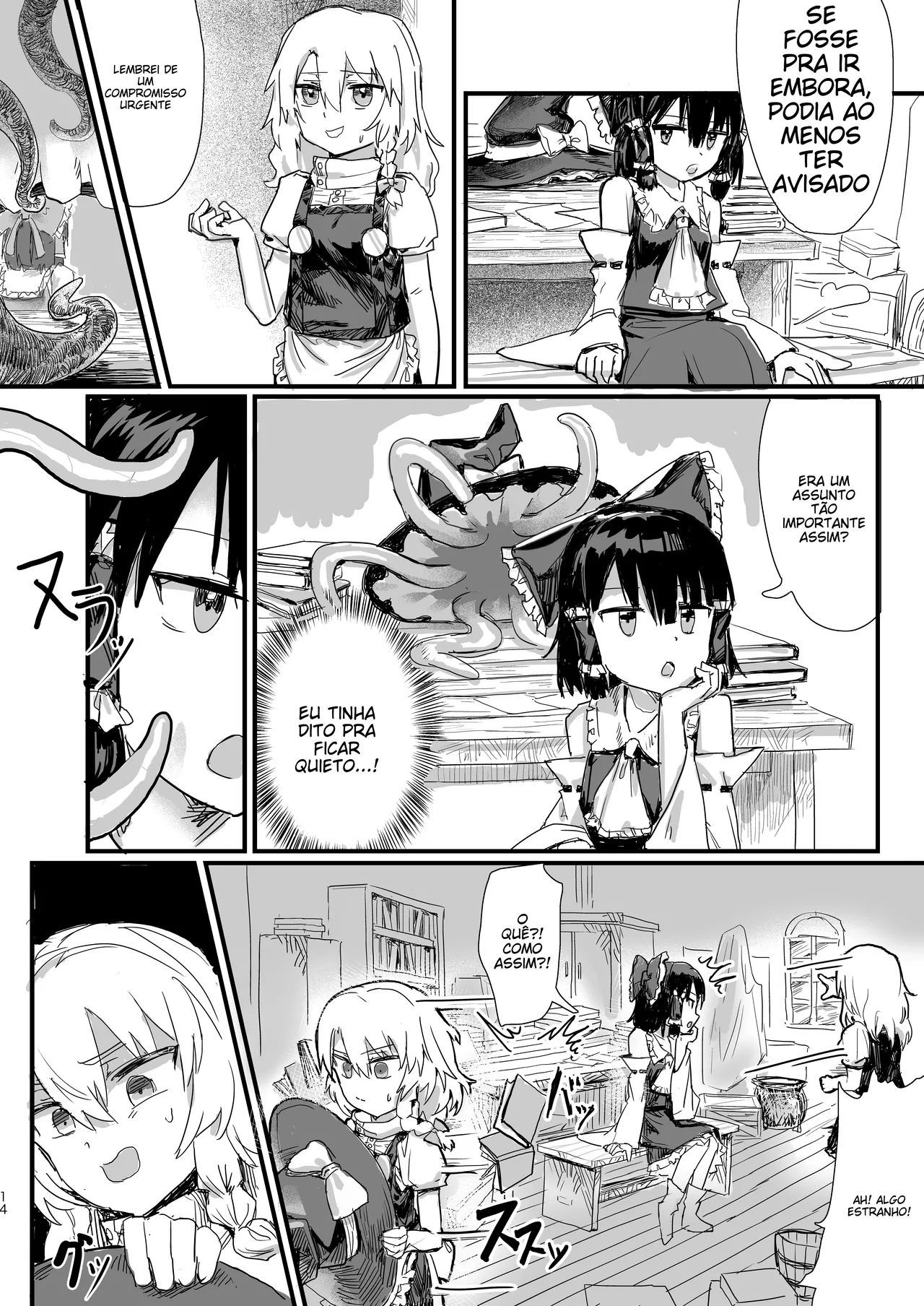 [Hakonnbu Kitamaebune (Hakonnbu)] Marisa ga Boushi ni Taberarete (Touhou Project) [Digital] [Portuguese-BR] (TR-241) 图片编号 15