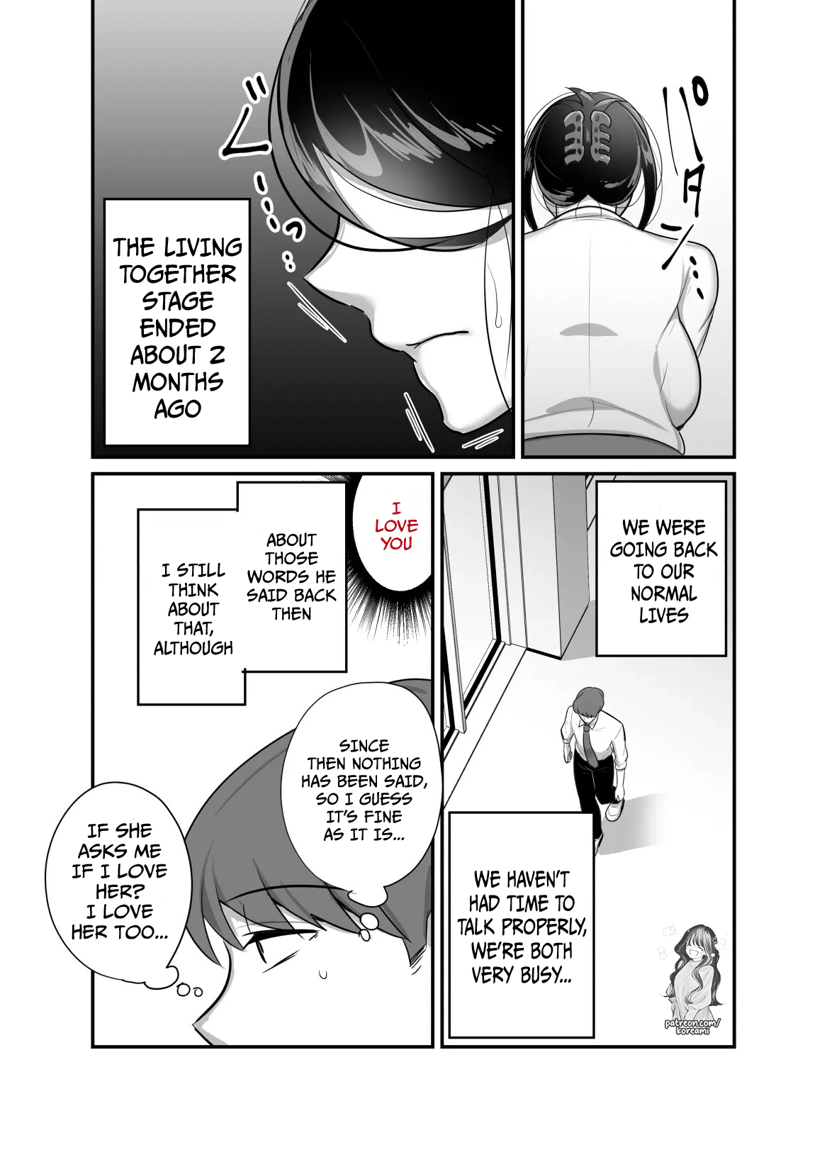 [Botamochi] Masaka Ano Oni Joushi ga Ore no SeFri ni Naru nante... 4 ~ Oni Joushi to Kokoro to Karada Kasaneru Jun'ai Kekkon Shoya | I never thought that diabolical boss would become my sex friend 4 [English] image number 11