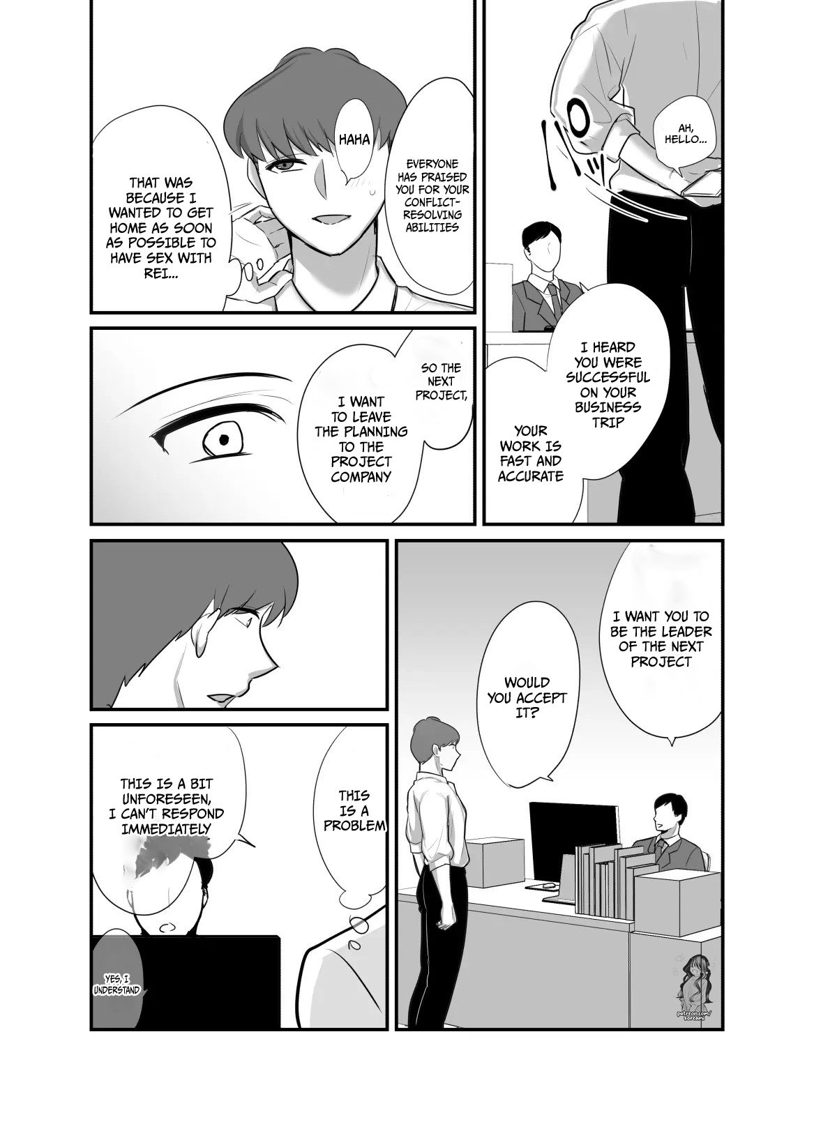 [Botamochi] Masaka Ano Oni Joushi ga Ore no SeFri ni Naru nante... 4 ~ Oni Joushi to Kokoro to Karada Kasaneru Jun'ai Kekkon Shoya | I never thought that diabolical boss would become my sex friend 4 [English] image number 13