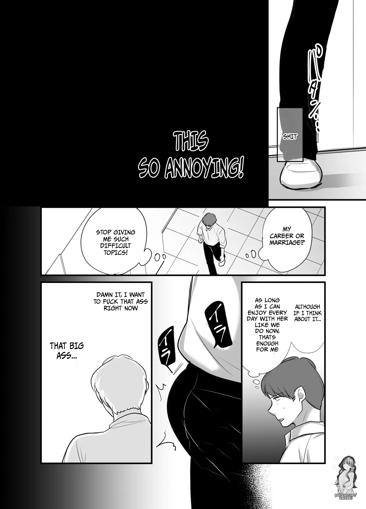 [Botamochi] Masaka Ano Oni Joushi ga Ore no SeFri ni Naru nante... 4 ~ Oni Joushi to Kokoro to Karada Kasaneru Jun'ai Kekkon Shoya | I never thought that diabolical boss would become my sex friend 4 [English] image number 14