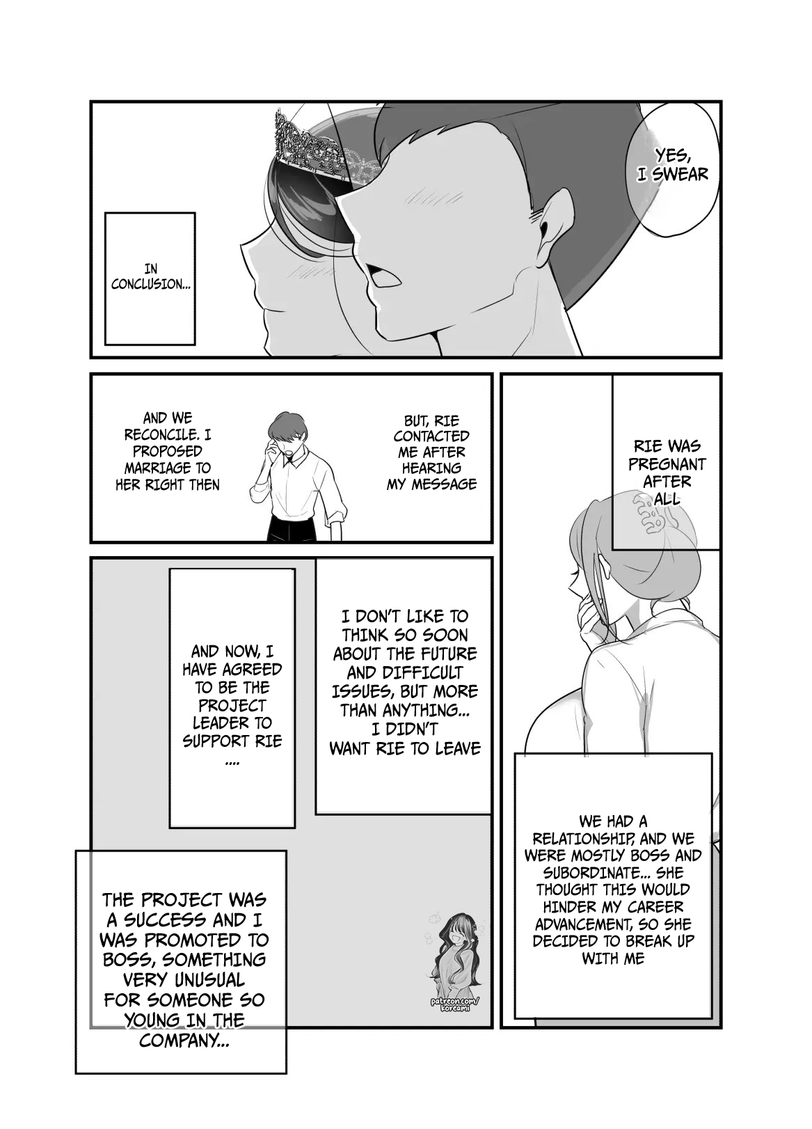 [Botamochi] Masaka Ano Oni Joushi ga Ore no SeFri ni Naru nante... 4 ~ Oni Joushi to Kokoro to Karada Kasaneru Jun'ai Kekkon Shoya | I never thought that diabolical boss would become my sex friend 4 [English] image number 39