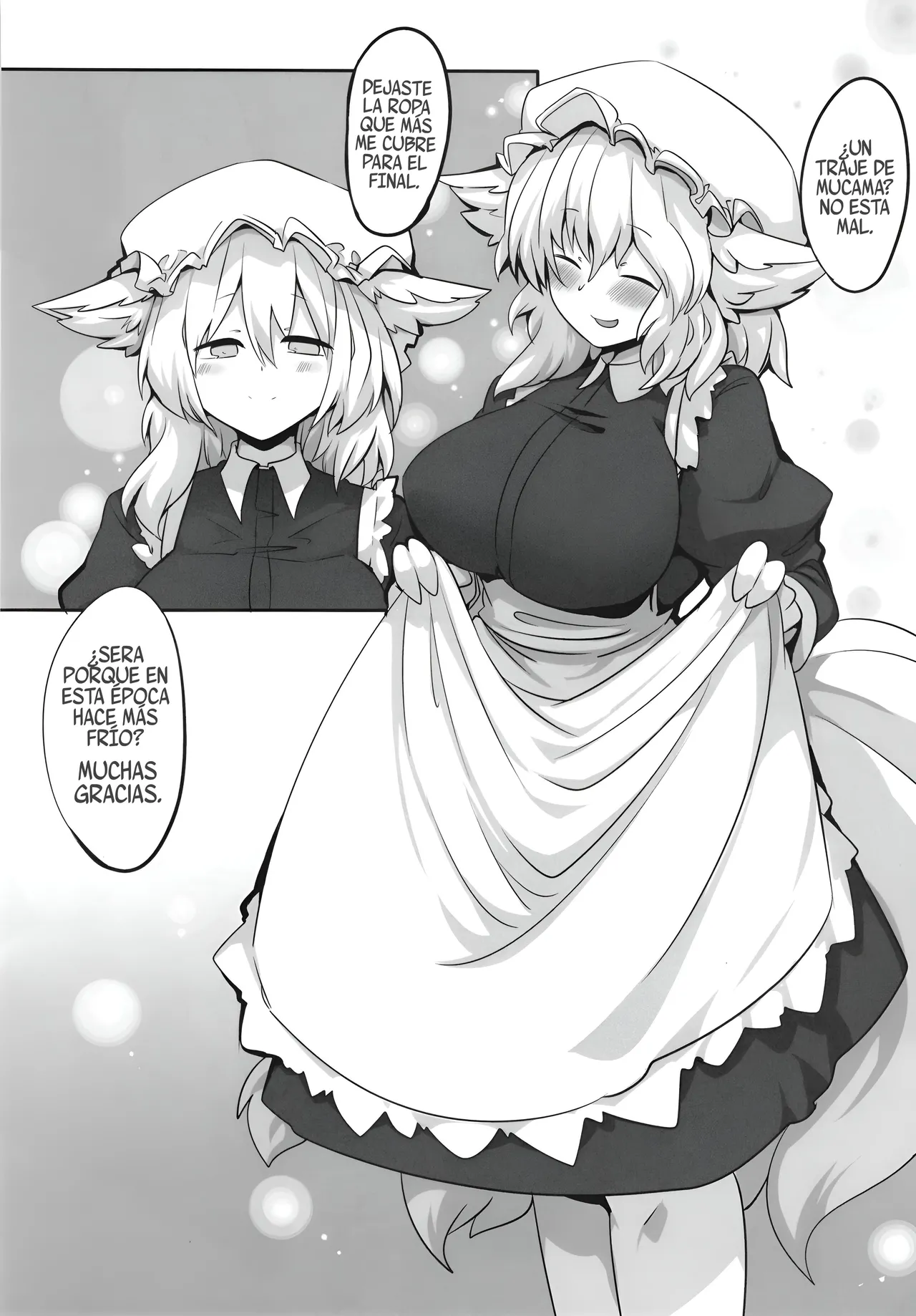 (Shuuki Reitaisai 5) [RTD (Mizuga)] Ran-sama ni Kite Moratte Suru Hon A Book About Dressing up Ran-sama (Touhou Project) [Spanish] [Shanghai Project] 画像番号 18