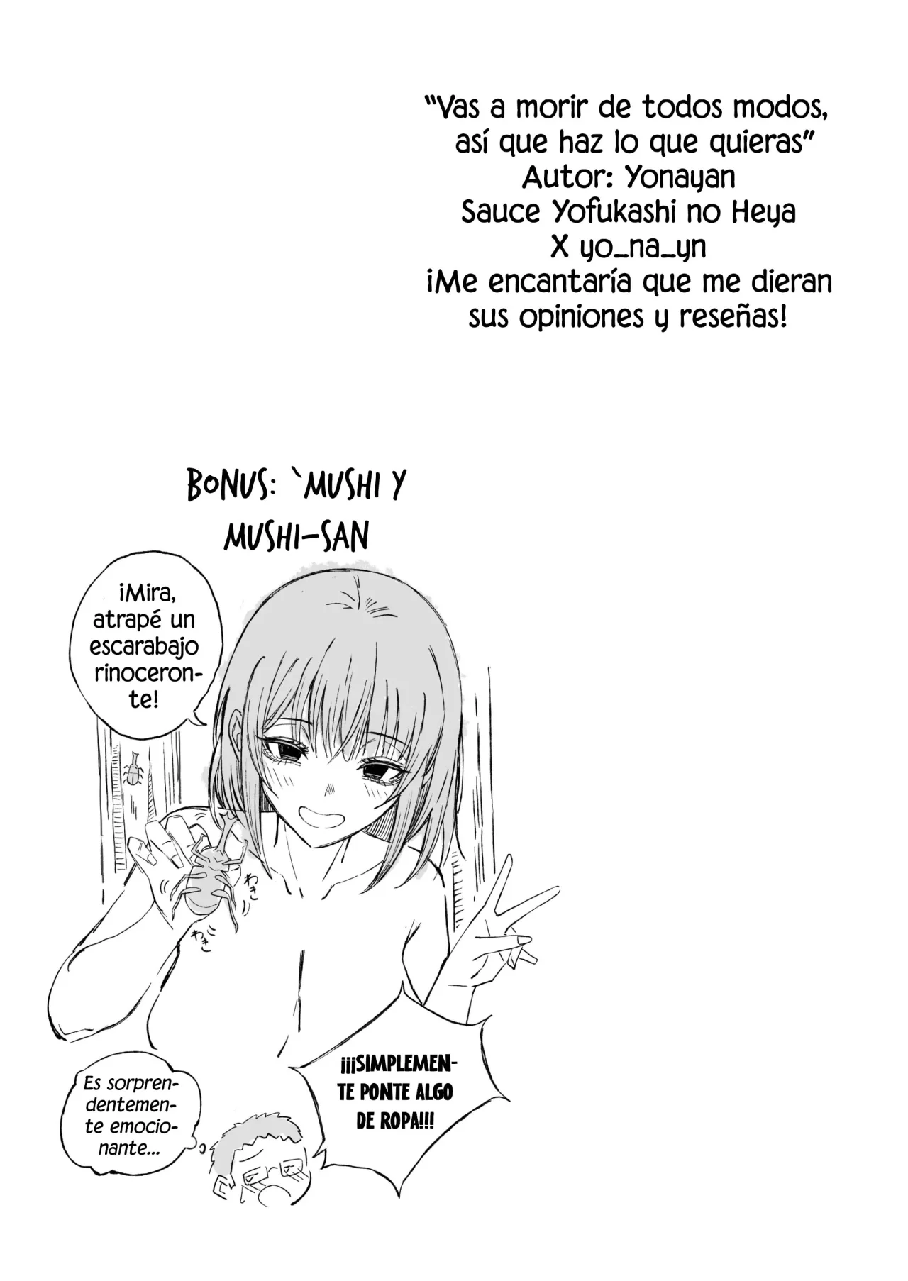 [Yofukashi no Heya (Yonayona)] Douse Shinu kara, Suki ni Shite｜Ya que Todos Vamos a Morir, Haz lo que Quieras [Spanish] [Elpis Eros Traduccion] image number 58