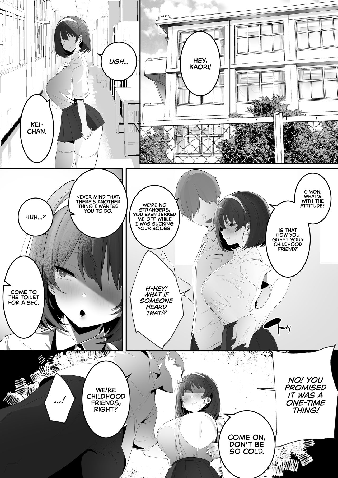 [Ofuton de Suyaa (Mitsudoue)] Kareshi Mochi no Kyonyuu Osananajimi o NTR Nakadashi Suru Hon [English] [RedLantern] изображение № 16