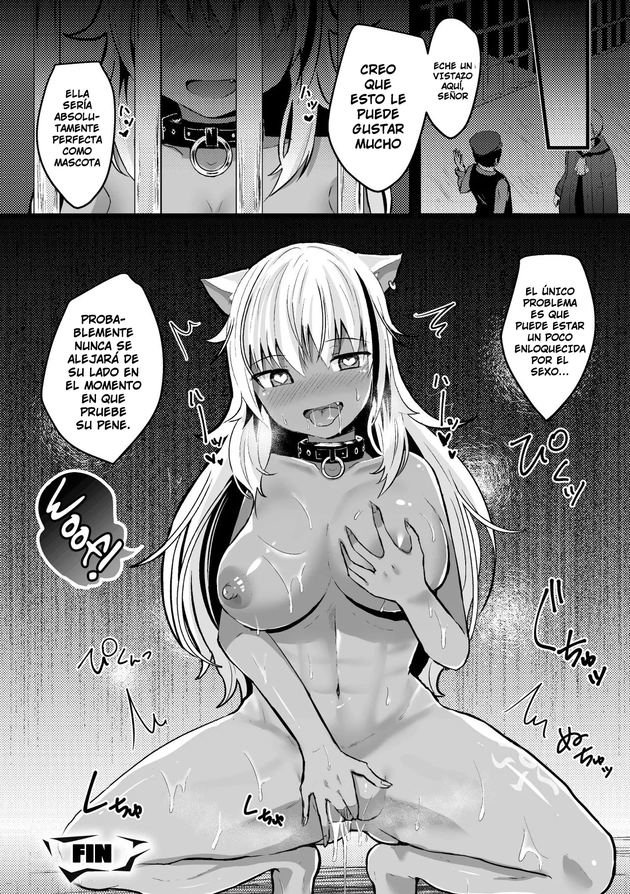 [Bangetsu Setsuka] Woof! Woof! Fall! - The Bitch-Transformation Dungeon Trap [Spanish] [TF Scans] Bildnummer 22