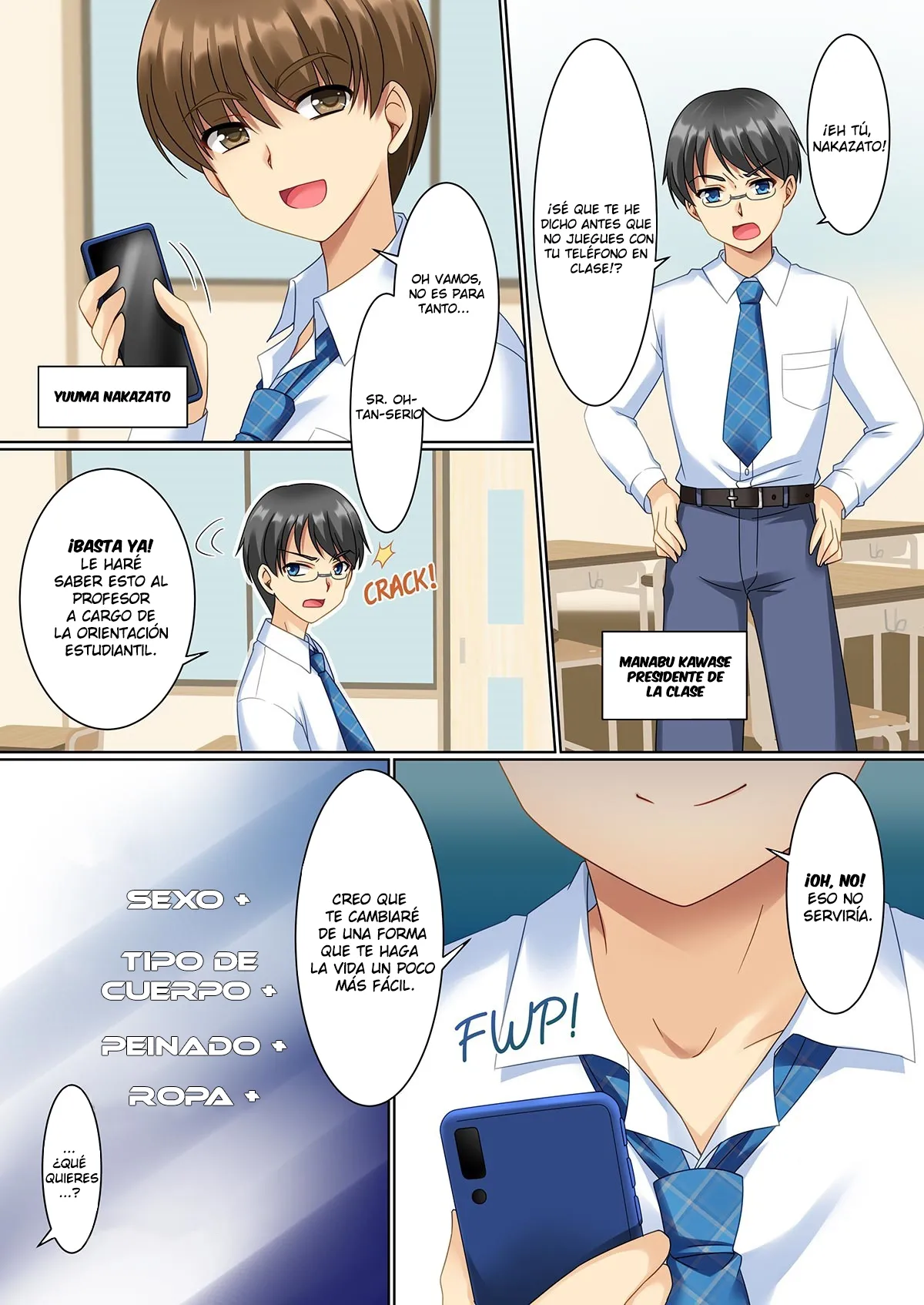 [TSF no F (Kagura Kurumi)] CosChan! Cosplay Gal ni Kaerareta Boku | Cos-change! [Spanish] [TF Scans] image number 2