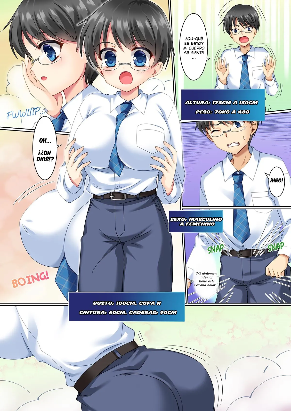 [TSF no F (Kagura Kurumi)] CosChan! Cosplay Gal ni Kaerareta Boku | Cos-change! [Spanish] [TF Scans] image number 3