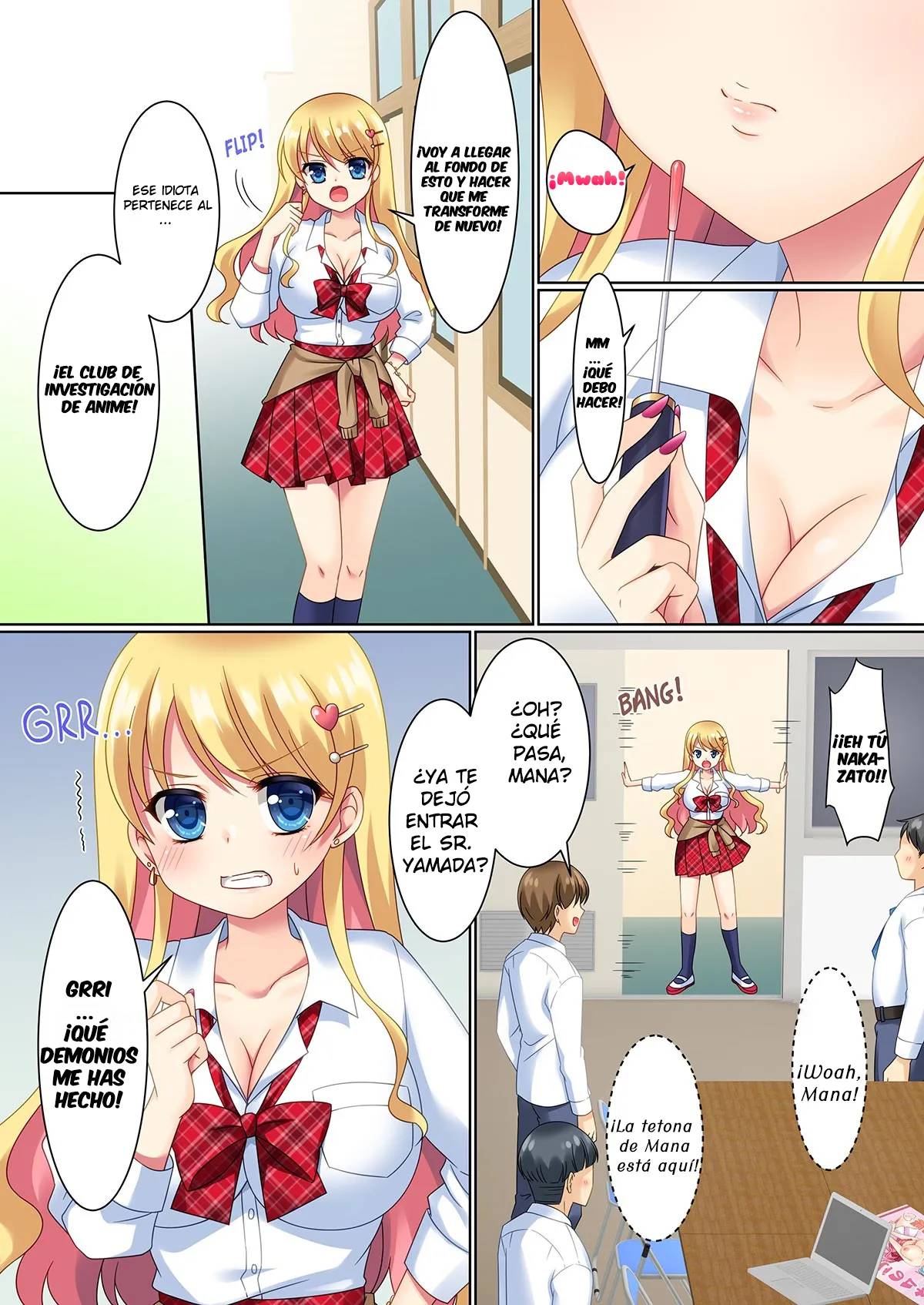 [TSF no F (Kagura Kurumi)] CosChan! Cosplay Gal ni Kaerareta Boku | Cos-change! [Spanish] [TF Scans] image number 16