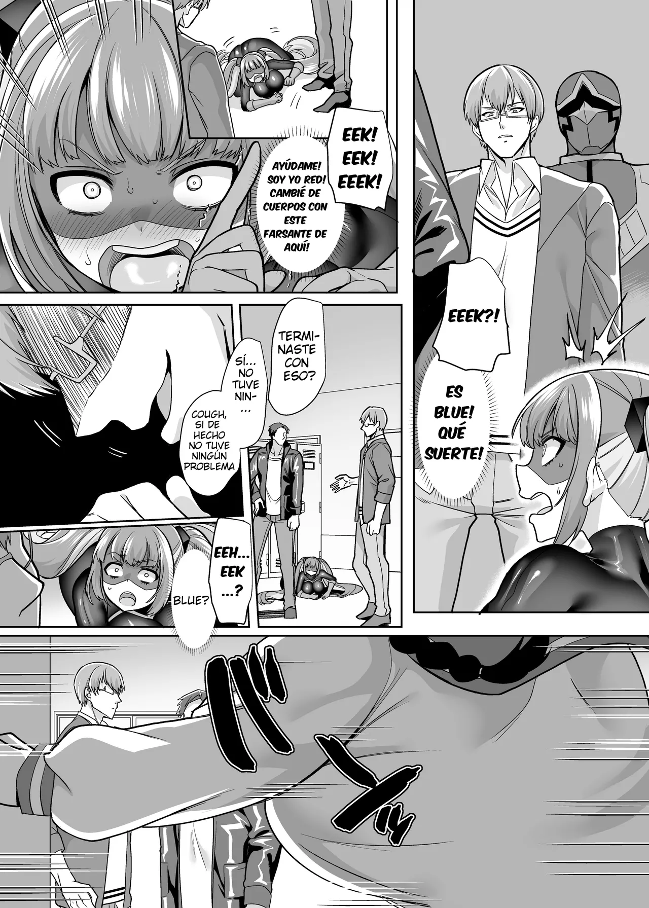 [Amuai Okashi Seisakusho (Kouji, Kikkomuhito)] Hero ♂ ⇔ Hentai Zako Sentouin ♀ [Spanish] [TF Scans] imagen número 14