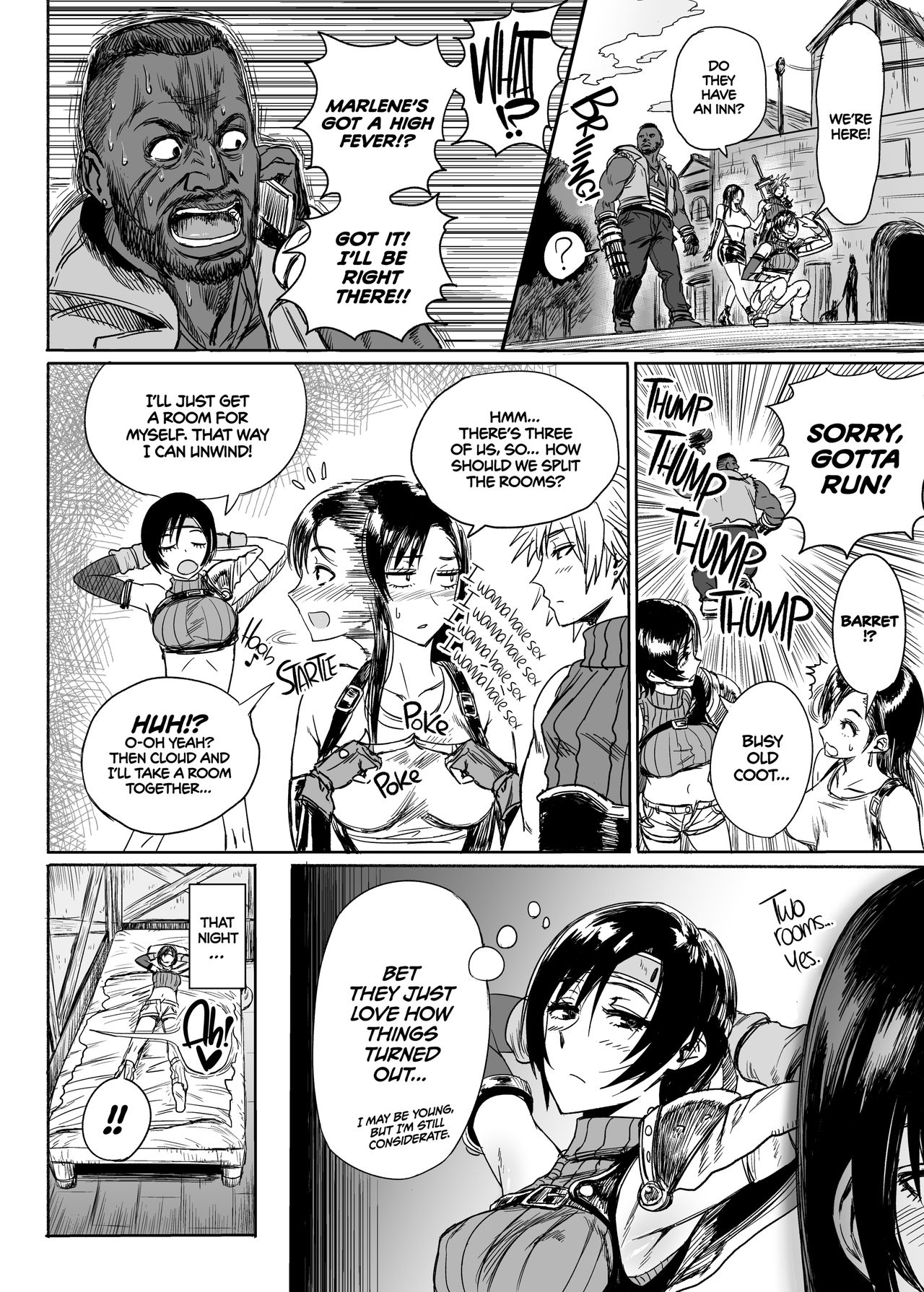 [Hebitunagary (SGK)] Shinobi no Musume wa Ijiritai Zakari | Shlick-Crazy Ninja (Final Fantasy VII) [English] {2d-market.com} [Decensored] [Digital] 图片编号 9