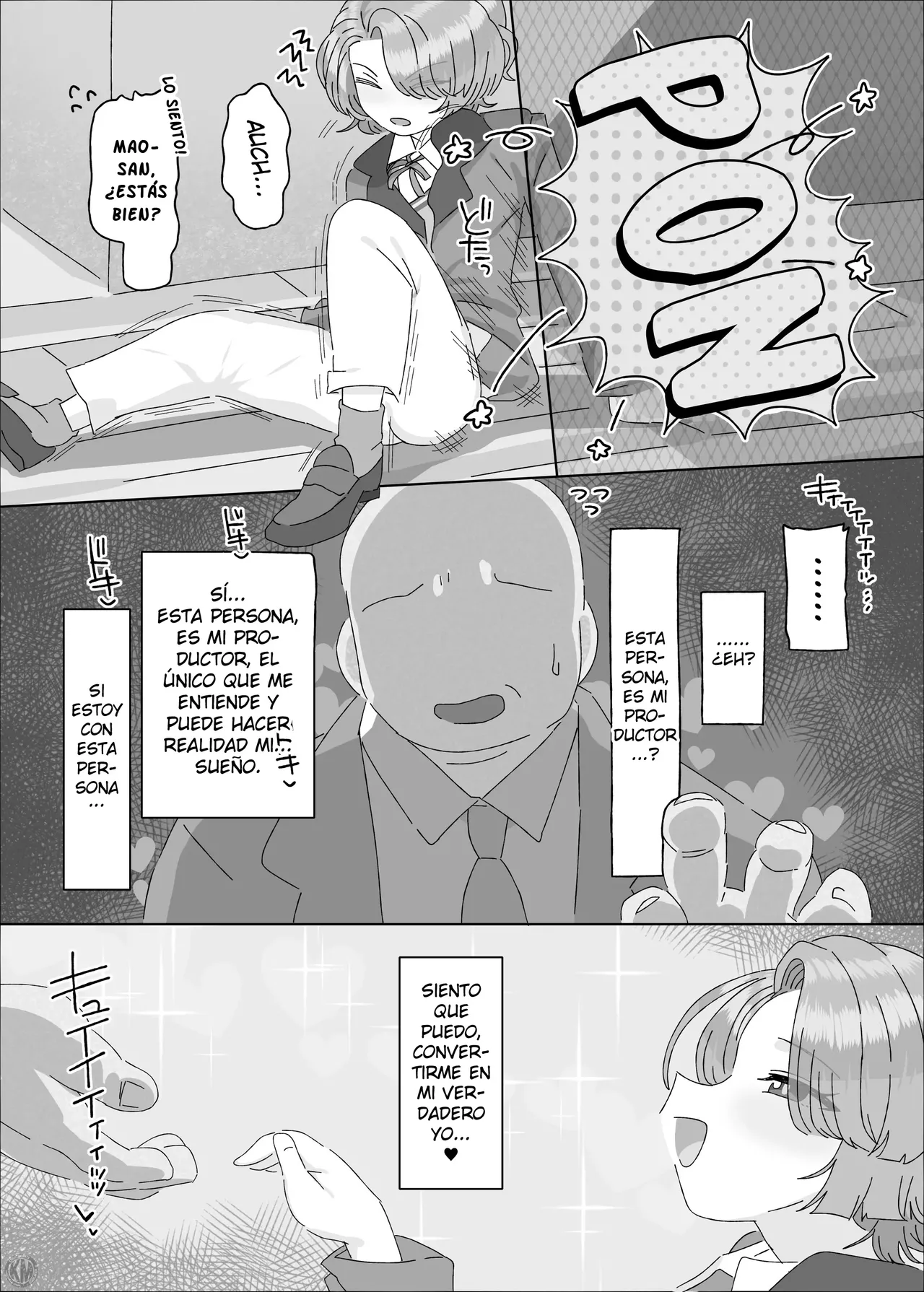 [Ame Ramune (Amecha)] Arimura Mao vs Saimin Ojisan｜Mao Arimura vs Señor Hipnotista (Gakuen IDOLM@STER) [Español] [KnightsMighty] [Digital] 图片编号 4