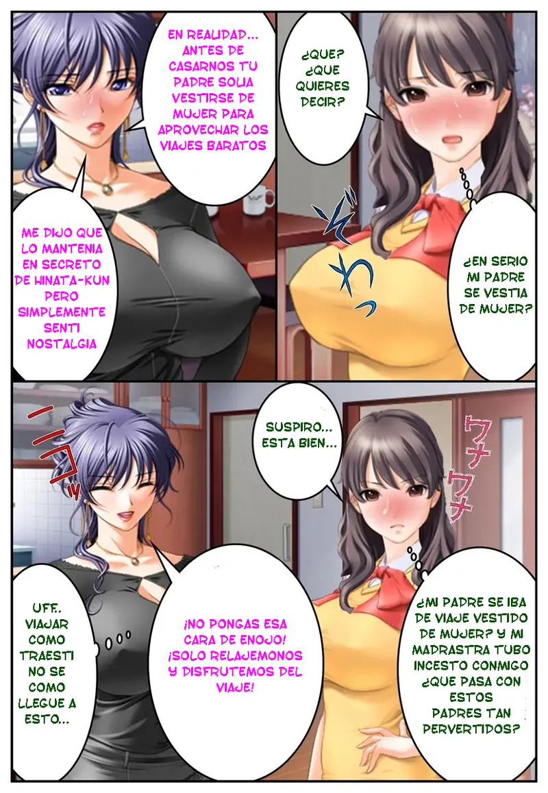 [Hengen Monogatari] Oshioki Nyotaika Onsen ~Kinshin Soukan de Otokonoko Ryokou!?~ [Spanish] [TF SCANS] image number 14