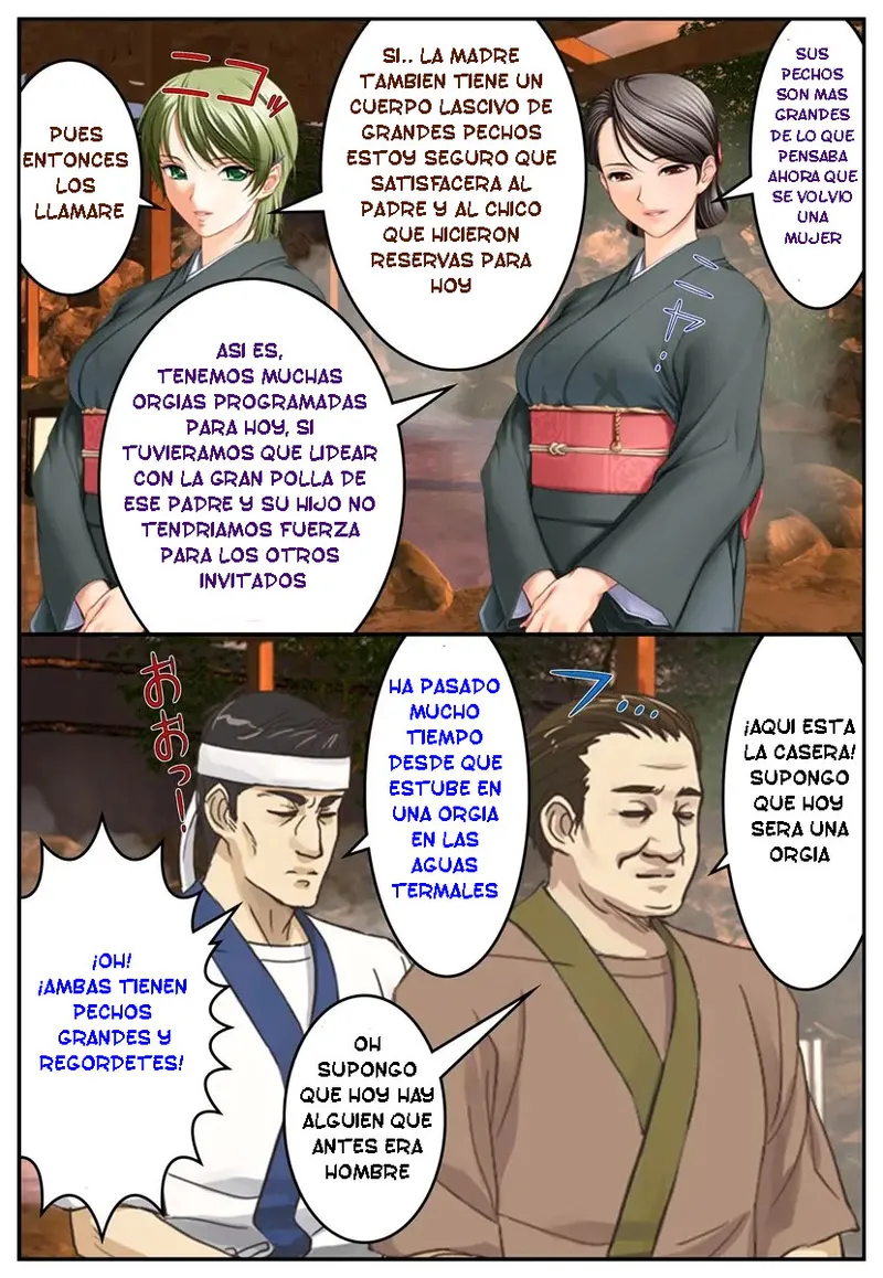 [Hengen Monogatari] Oshioki Nyotaika Onsen ~Kinshin Soukan de Otokonoko Ryokou!?~ [Spanish] [TF SCANS] image number 28