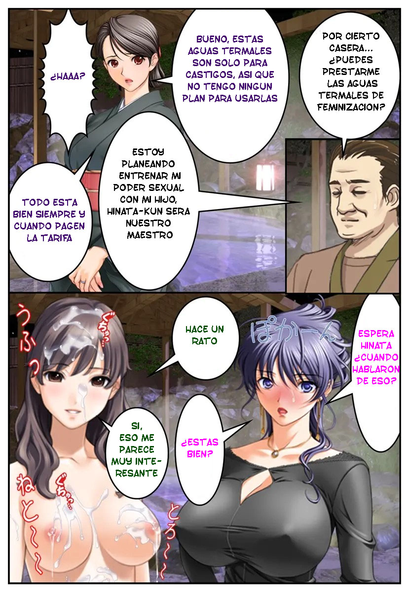 [Hengen Monogatari] Oshioki Nyotaika Onsen ~Kinshin Soukan de Otokonoko Ryokou!?~ [Spanish] [TF SCANS] image number 48