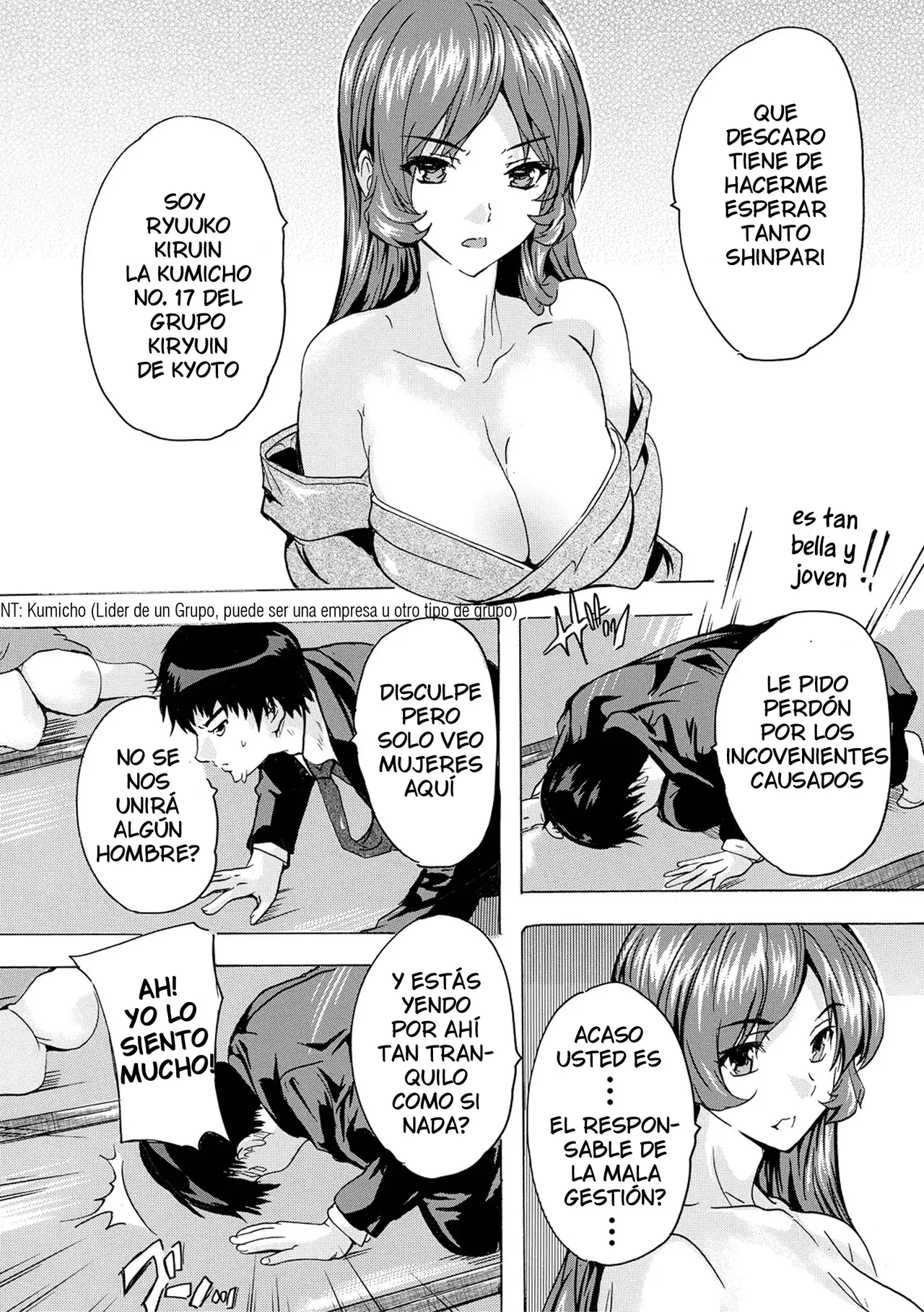 [Natsuka Q-ya] Saiin! Zenra Kaisha (Chap. 3) | Afrodisiaco! La Empresa Nudista (Cap. 3) [Spanish] [Digital] [Harenchi no Fansub] image number 4