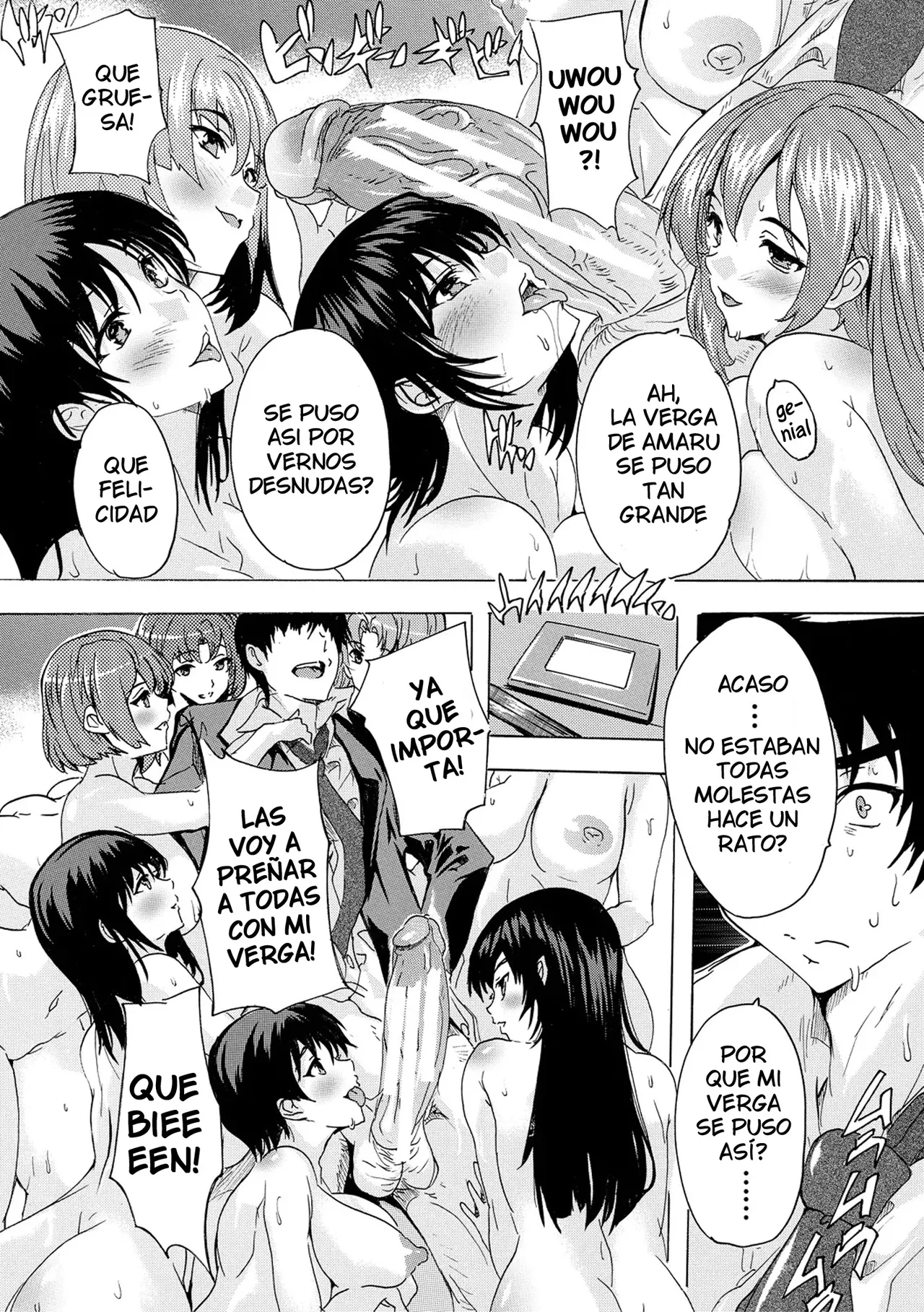 [Natsuka Q-ya] Saiin! Zenra Kaisha (Chap. 3) | Afrodisiaco! La Empresa Nudista (Cap. 3) [Spanish] [Digital] [Harenchi no Fansub] image number 11