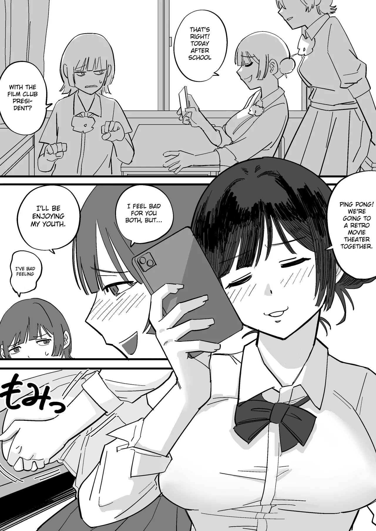 [Ebigani] Akogare no Senpai to Tanoshii Eigakan Date no hazu ga... Shiranai Oji-san tachi ni Mawasareru [English] [Gagak_Ireng] (incomplete) numero di immagine  6