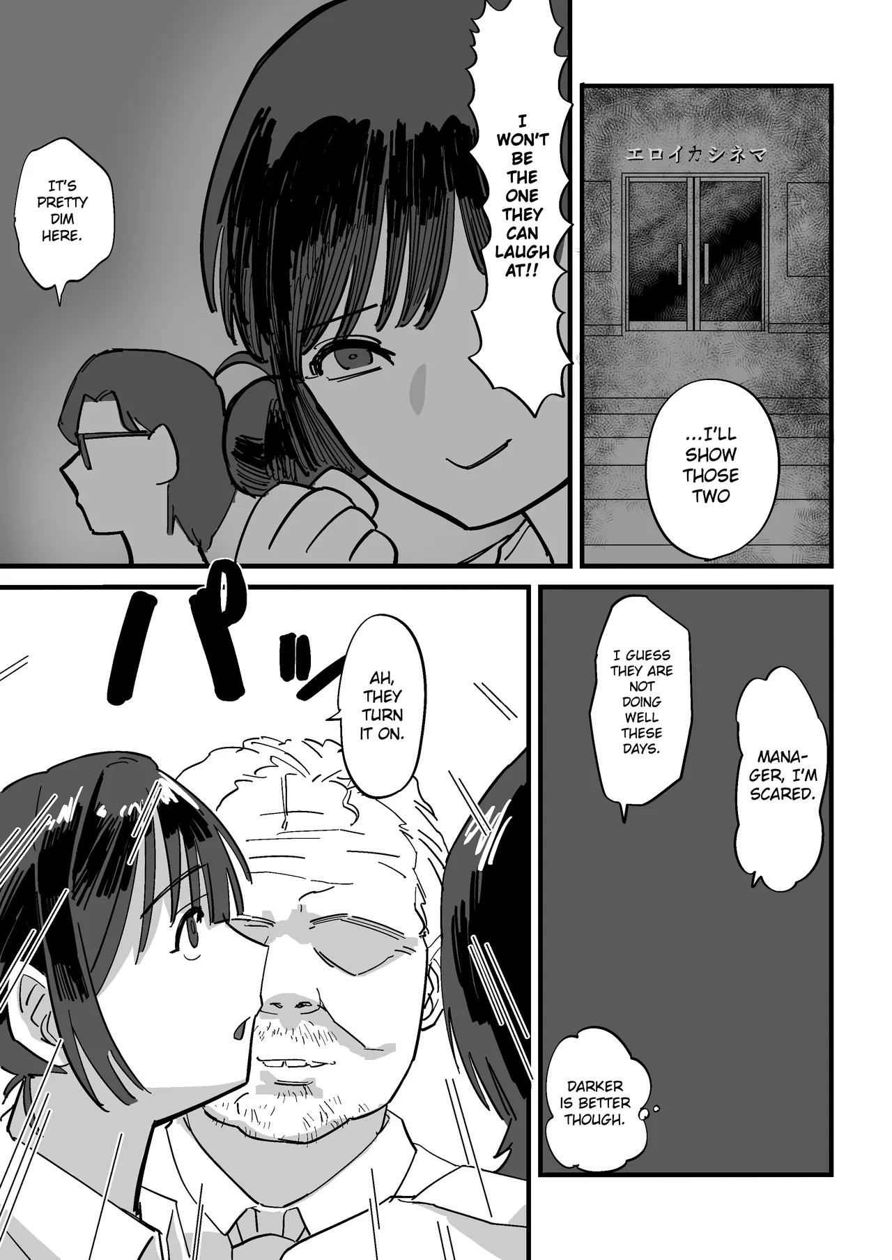 [Ebigani] Akogare no Senpai to Tanoshii Eigakan Date no hazu ga... Shiranai Oji-san tachi ni Mawasareru [English] [Gagak_Ireng] (incomplete) numero di immagine  8
