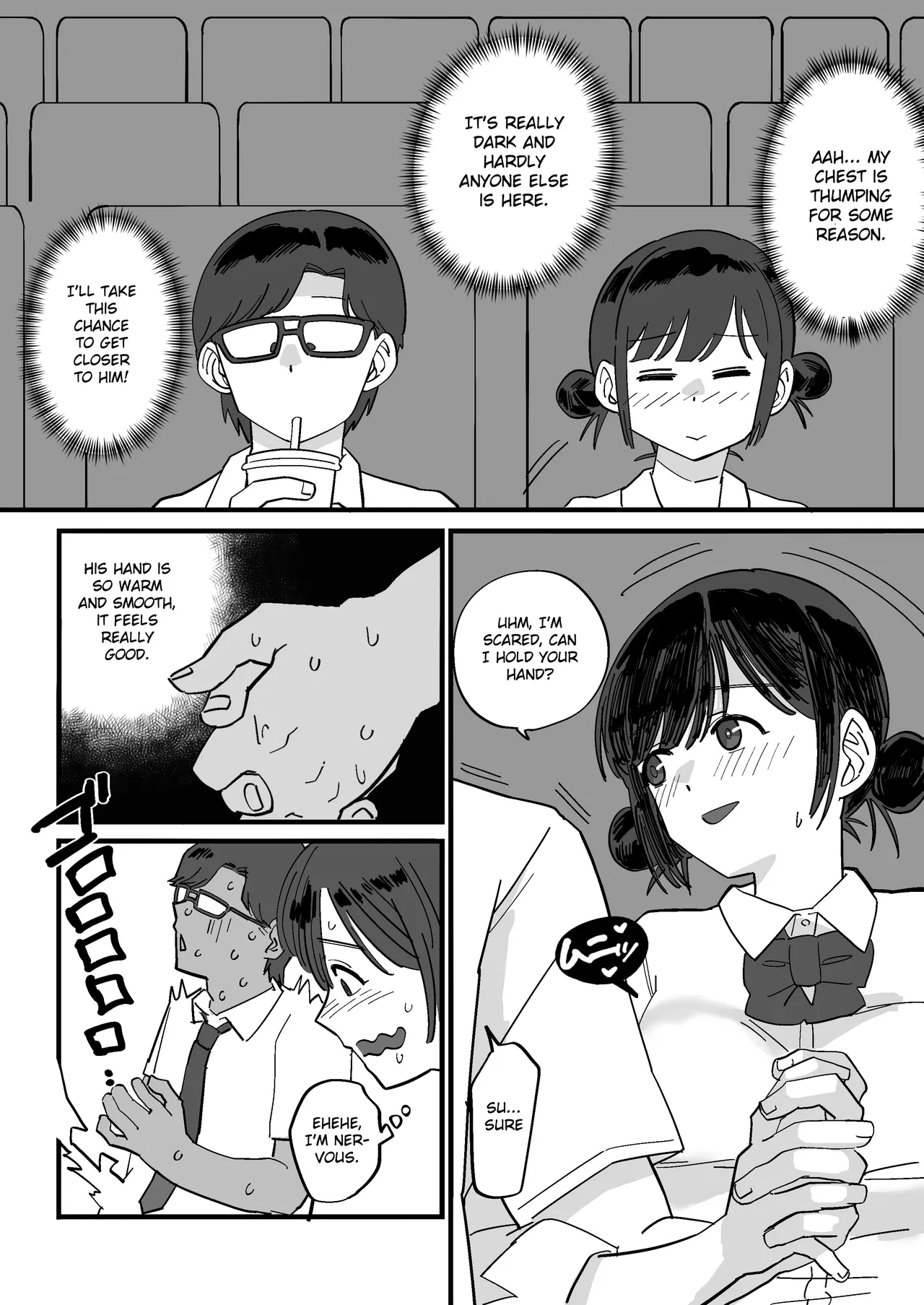 [Ebigani] Akogare no Senpai to Tanoshii Eigakan Date no hazu ga... Shiranai Oji-san tachi ni Mawasareru [English] [Gagak_Ireng] (incomplete) numero di immagine  10