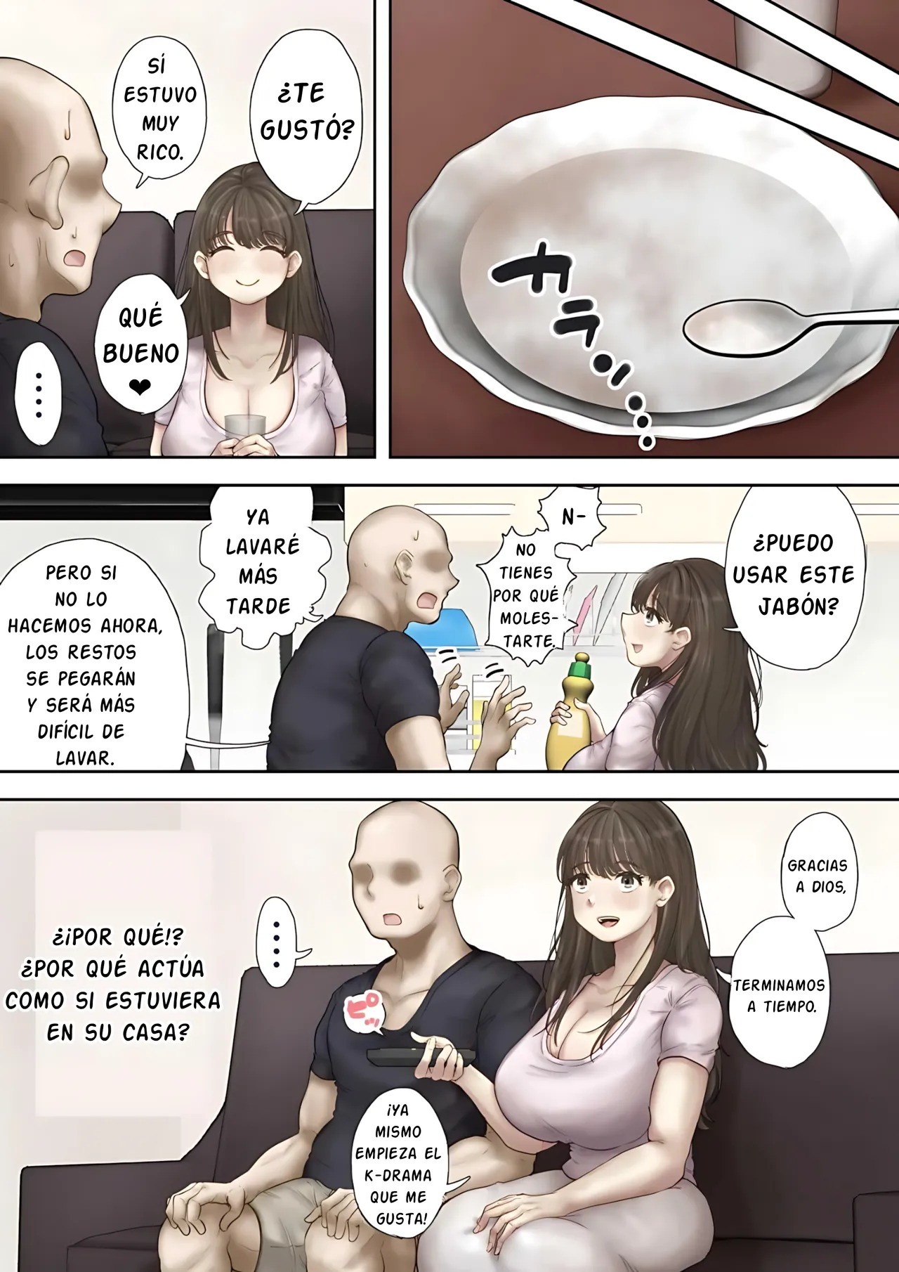 [Mochimochi Warabi] Onaji Mansion ni Sumu Onna-tachi ga Maiban Ore ni Okazu o Todoke ni Kuru Ken | Estas HERMOSURAS Que VIVEN En El Mismo Edificio Me Traen Comida Deliciosa Todas Las NOCHES [Spanish] [Skar2B] Bildnummer 7