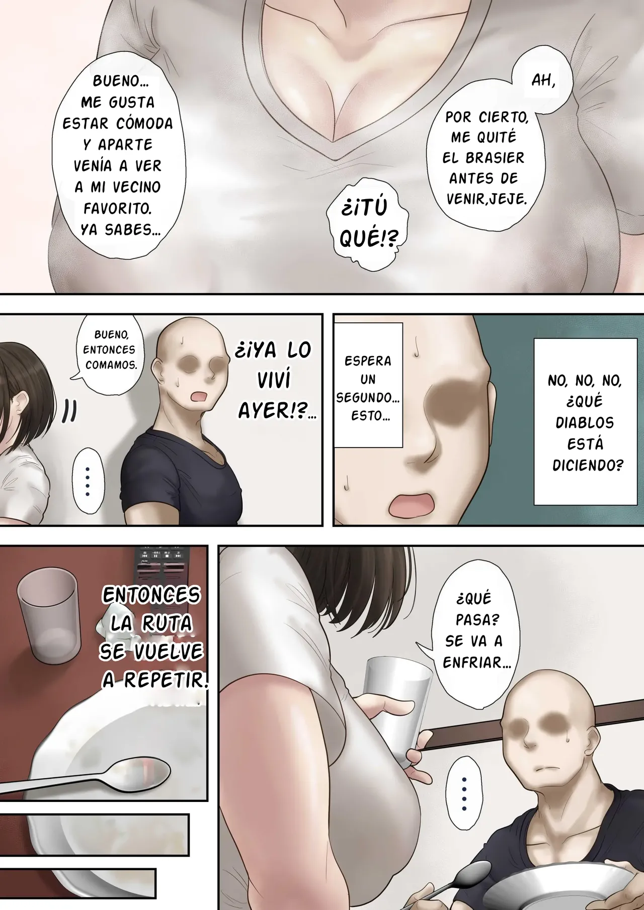 [Mochimochi Warabi] Onaji Mansion ni Sumu Onna-tachi ga Maiban Ore ni Okazu o Todoke ni Kuru Ken | Estas HERMOSURAS Que VIVEN En El Mismo Edificio Me Traen Comida Deliciosa Todas Las NOCHES [Spanish] [Skar2B] Bildnummer 18