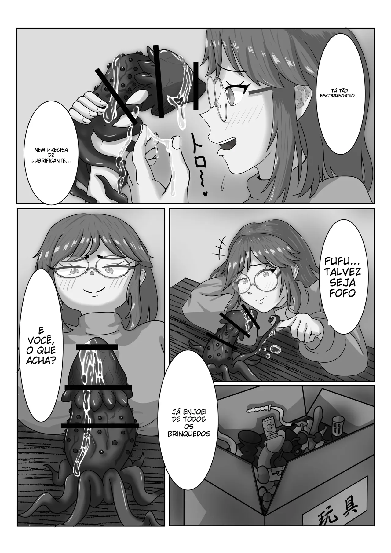 [Orifusa Anmitsu] Shokushu Onanie shitetara Kisei sarete Futanari ni Natta node Jikajusei suru Hanashi [Portuguese-BR] (TR-272) numero di immagine  4