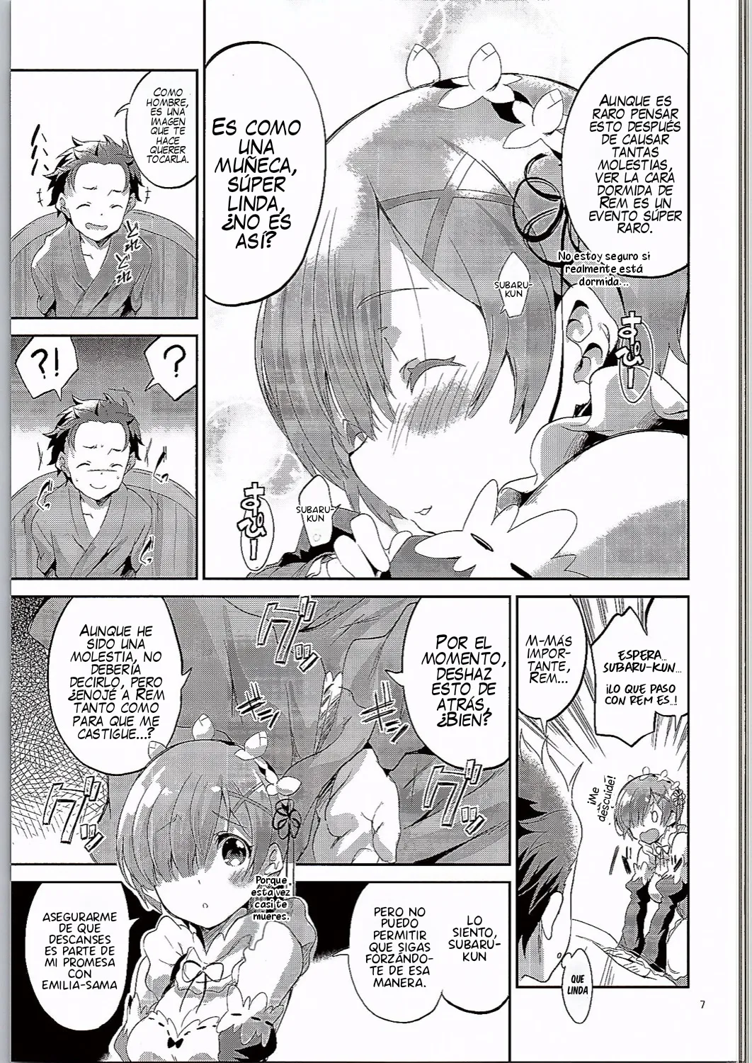 (C90) [Circle-FIORE (Ekakibit)] Rem wa Iya na Ko ni Natte Shimaimasu.... | Rem se convertirá en una mala chica... (Re:Zero Kara Hajimeru Isekai Seikatsu) [Spanish] 이미지 번호 6