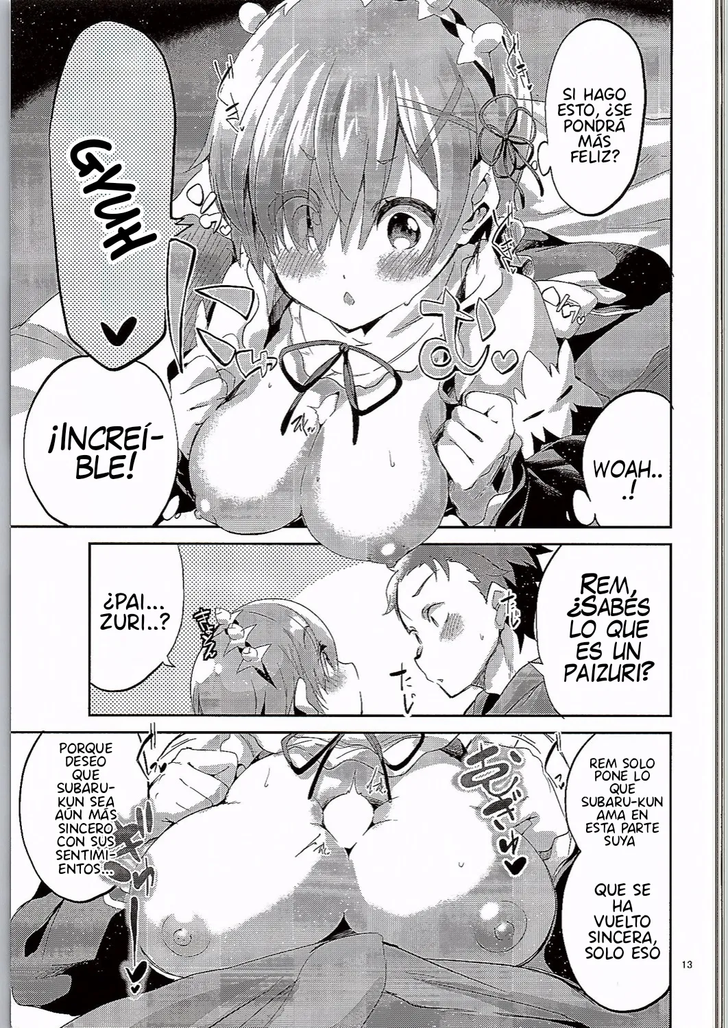 (C90) [Circle-FIORE (Ekakibit)] Rem wa Iya na Ko ni Natte Shimaimasu.... | Rem se convertirá en una mala chica... (Re:Zero Kara Hajimeru Isekai Seikatsu) [Spanish] 이미지 번호 12