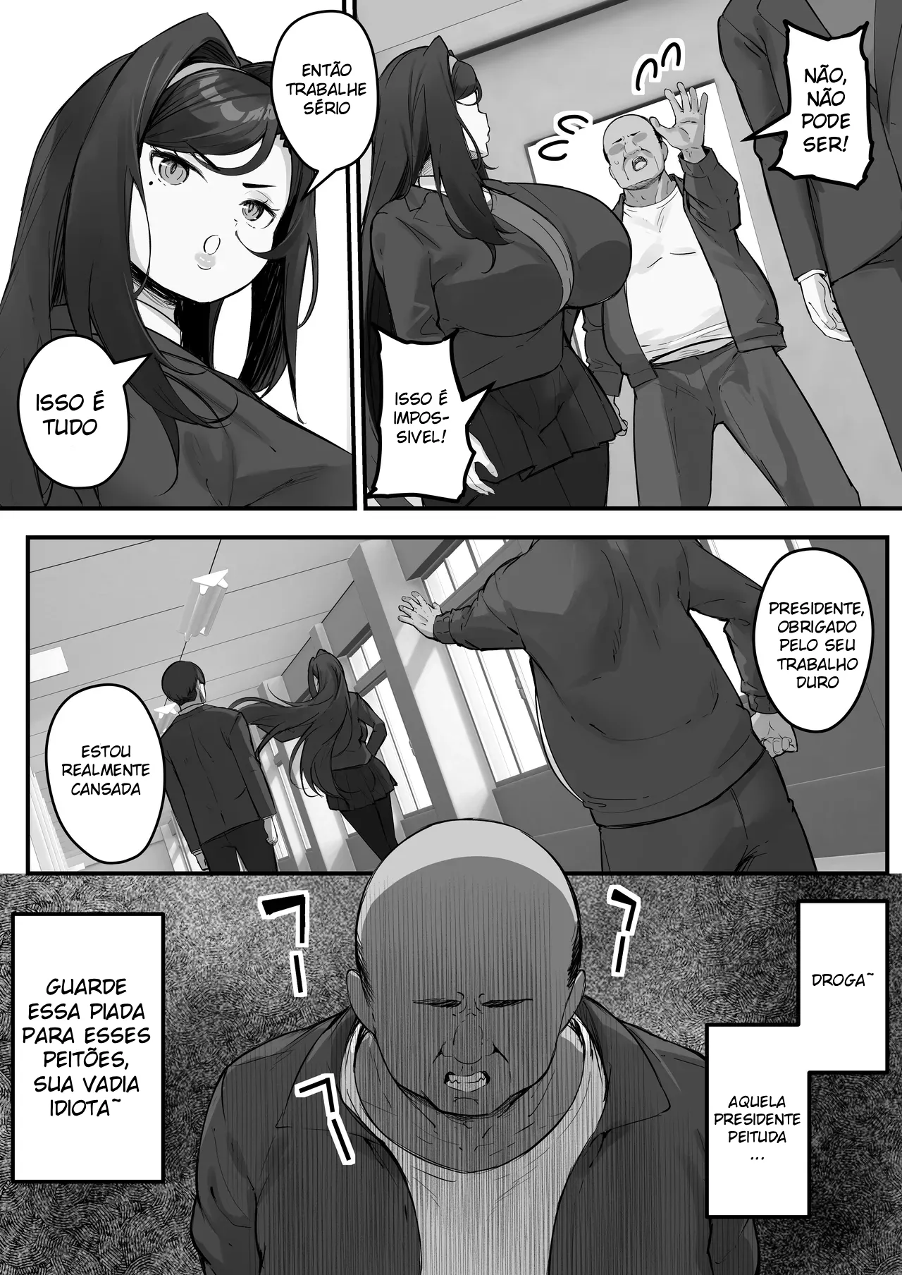 [Baku-π-dou (Kuchi VE)] Dosukebe Seito Kaichou Do-Hentai na Seito Kaichou wa Youmuin no Nikubenki [Portuguese-BR] изображение № 10