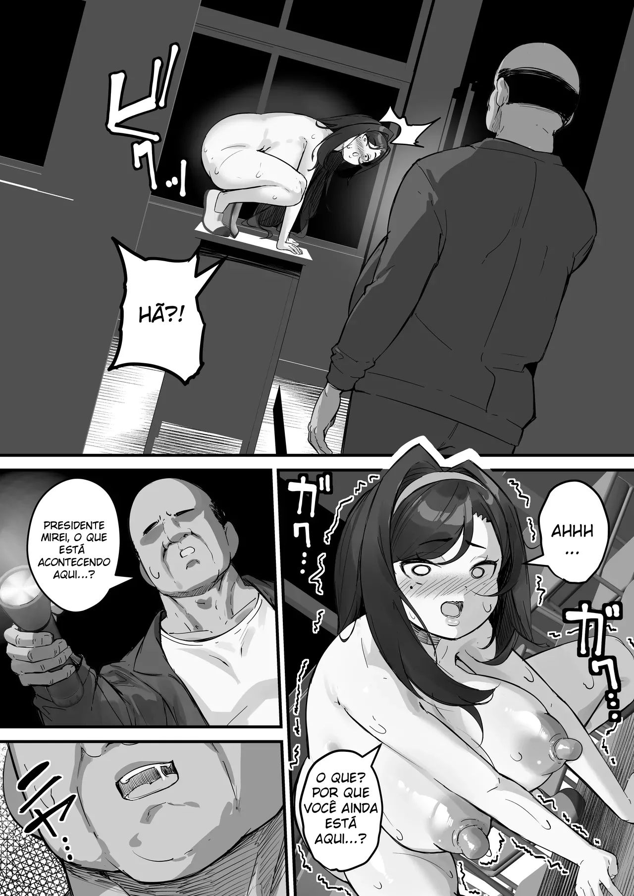 [Baku-π-dou (Kuchi VE)] Dosukebe Seito Kaichou Do-Hentai na Seito Kaichou wa Youmuin no Nikubenki [Portuguese-BR] изображение № 20