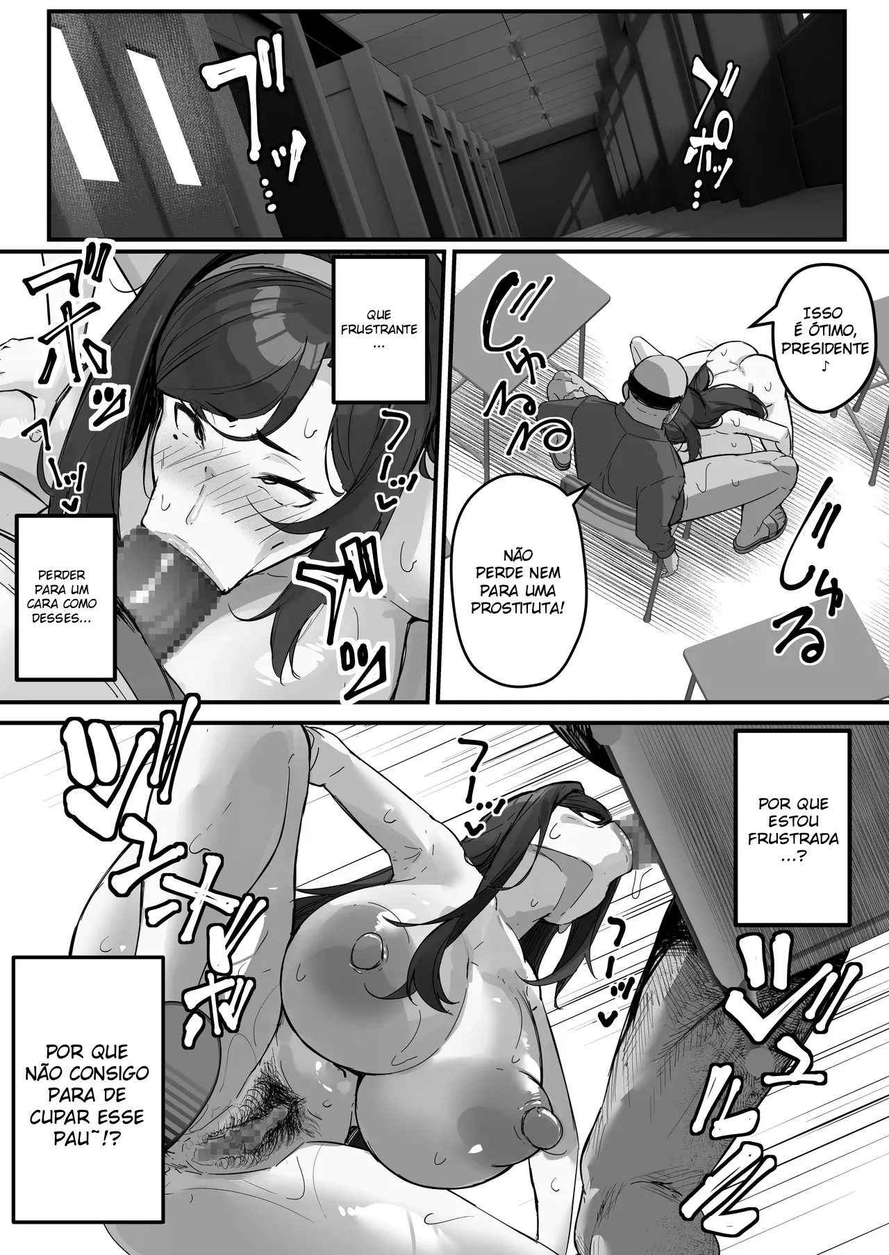 [Baku-π-dou (Kuchi VE)] Dosukebe Seito Kaichou Do-Hentai na Seito Kaichou wa Youmuin no Nikubenki [Portuguese-BR] изображение № 24