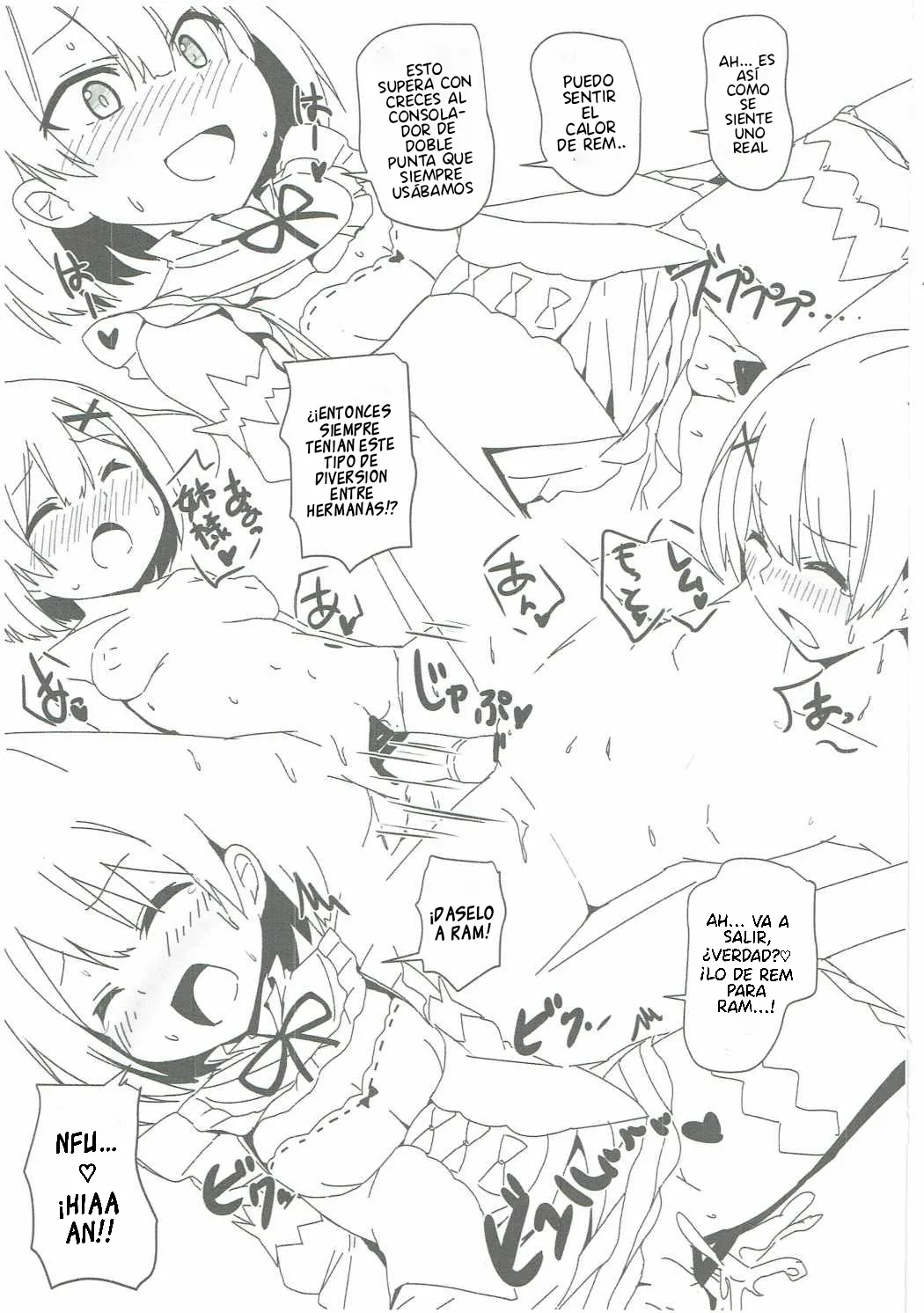 (C90) [Milk Pudding (Milk Jam)] C90 Kaijou Genteibon (Re:Zero kara Hajimeru Isekai Seikatsu)[Spanish] 画像番号 7