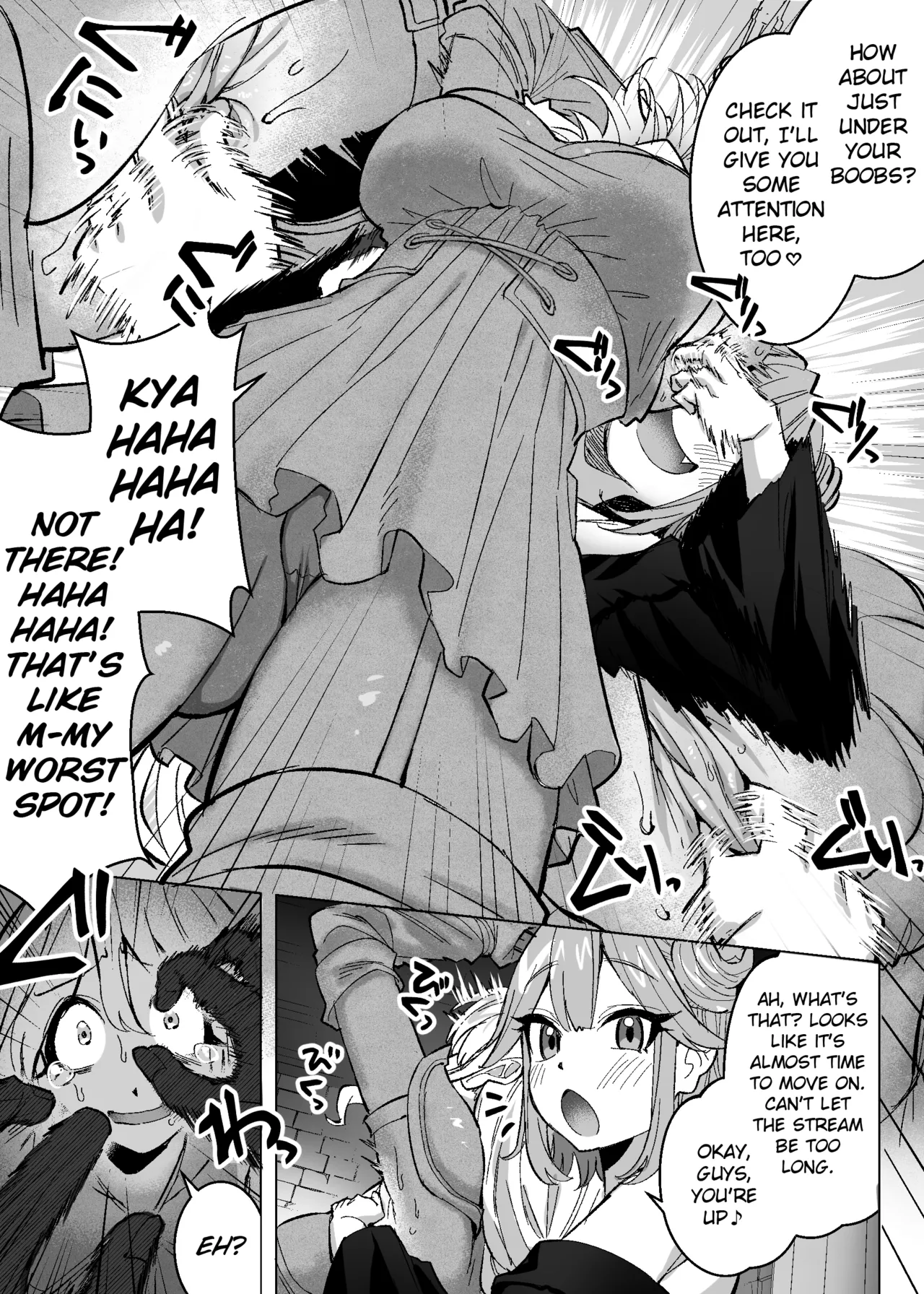 [Muriyari egao (Sasa)] Medusa Kusuguri Haishin ~3-nin no Boukensha-chan, Shinuhodo Kusugutte Mita!~ | Medusa's Tickling Live Stream ~Three Adventurers Tickled to Death~ [English] image number 9