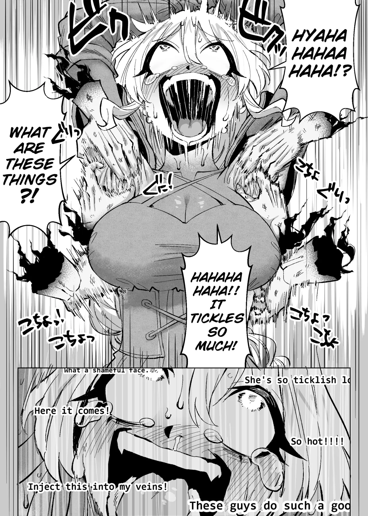 [Muriyari egao (Sasa)] Medusa Kusuguri Haishin ~3-nin no Boukensha-chan, Shinuhodo Kusugutte Mita!~ | Medusa's Tickling Live Stream ~Three Adventurers Tickled to Death~ [English] image number 10