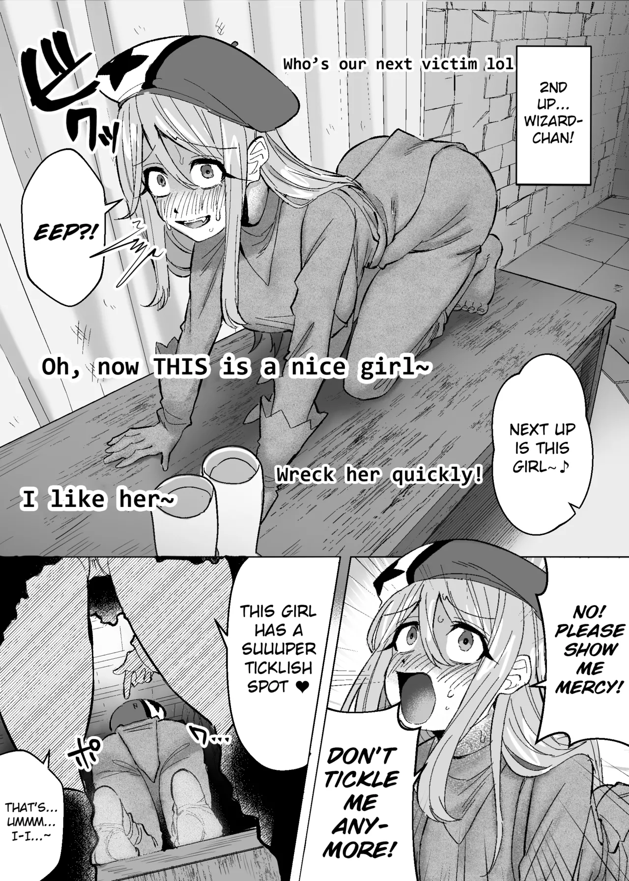 [Muriyari egao (Sasa)] Medusa Kusuguri Haishin ~3-nin no Boukensha-chan, Shinuhodo Kusugutte Mita!~ | Medusa's Tickling Live Stream ~Three Adventurers Tickled to Death~ [English] image number 12