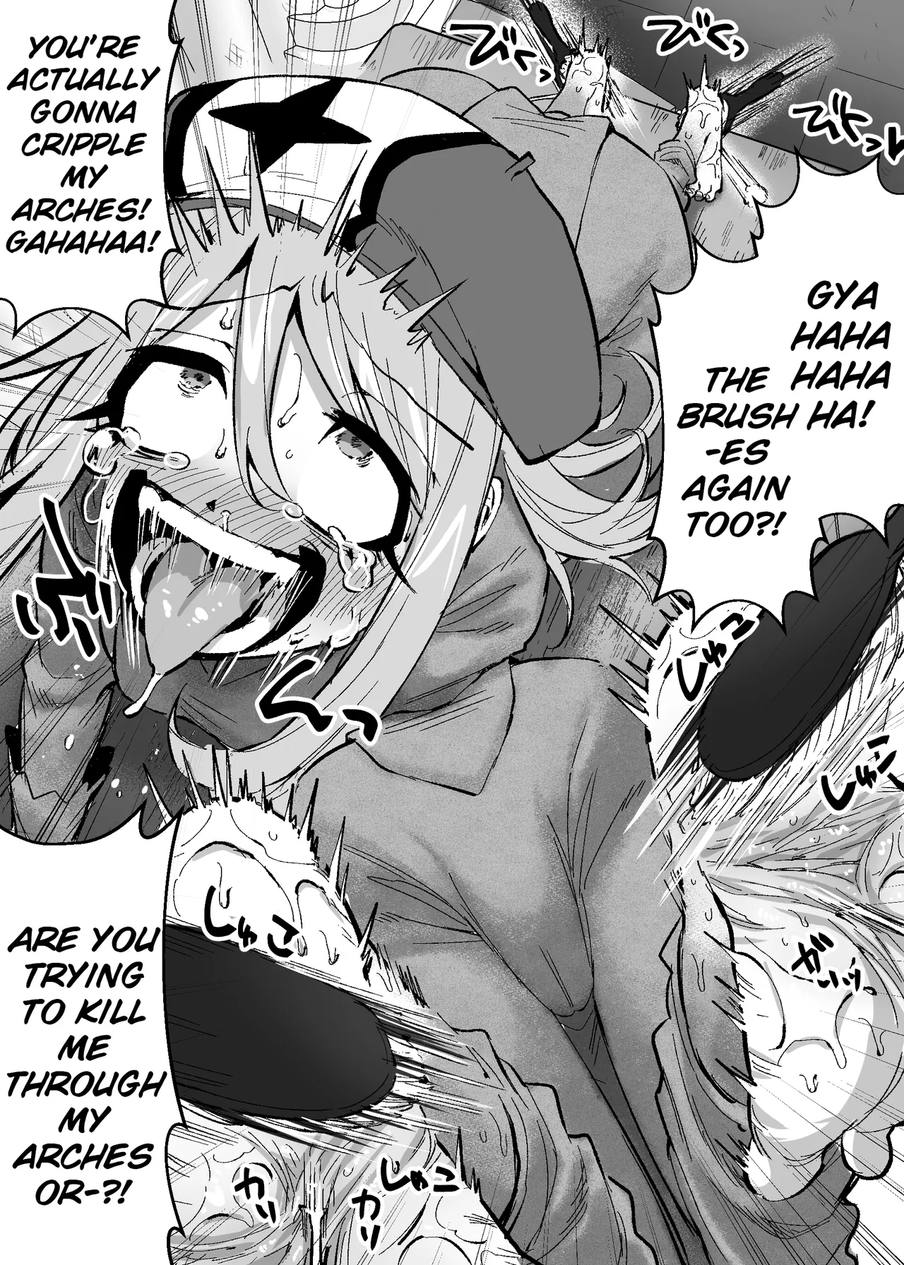 [Muriyari egao (Sasa)] Medusa Kusuguri Haishin ~3-nin no Boukensha-chan, Shinuhodo Kusugutte Mita!~ | Medusa's Tickling Live Stream ~Three Adventurers Tickled to Death~ [English] image number 17