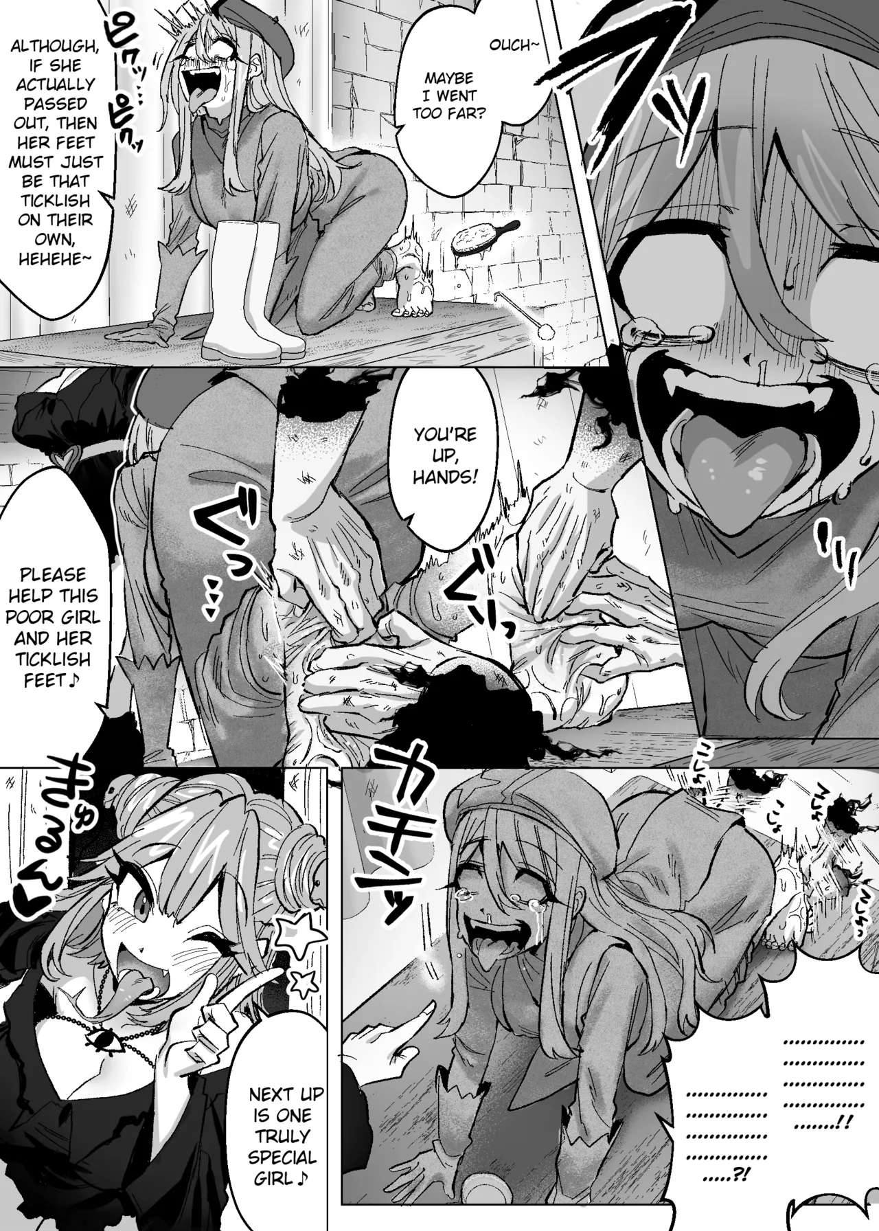 [Muriyari egao (Sasa)] Medusa Kusuguri Haishin ~3-nin no Boukensha-chan, Shinuhodo Kusugutte Mita!~ | Medusa's Tickling Live Stream ~Three Adventurers Tickled to Death~ [English] image number 18