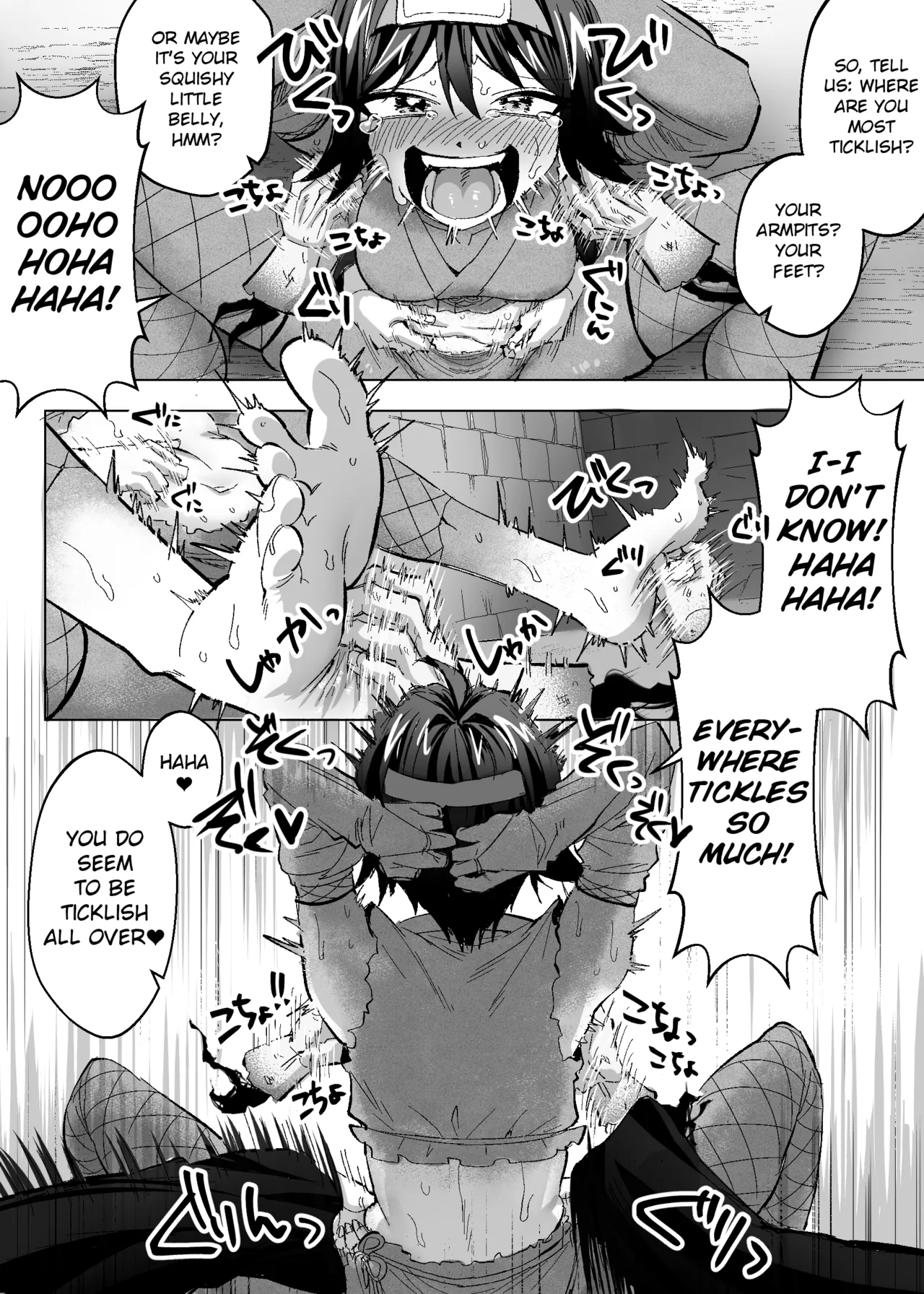 [Muriyari egao (Sasa)] Medusa Kusuguri Haishin ~3-nin no Boukensha-chan, Shinuhodo Kusugutte Mita!~ | Medusa's Tickling Live Stream ~Three Adventurers Tickled to Death~ [English] image number 21