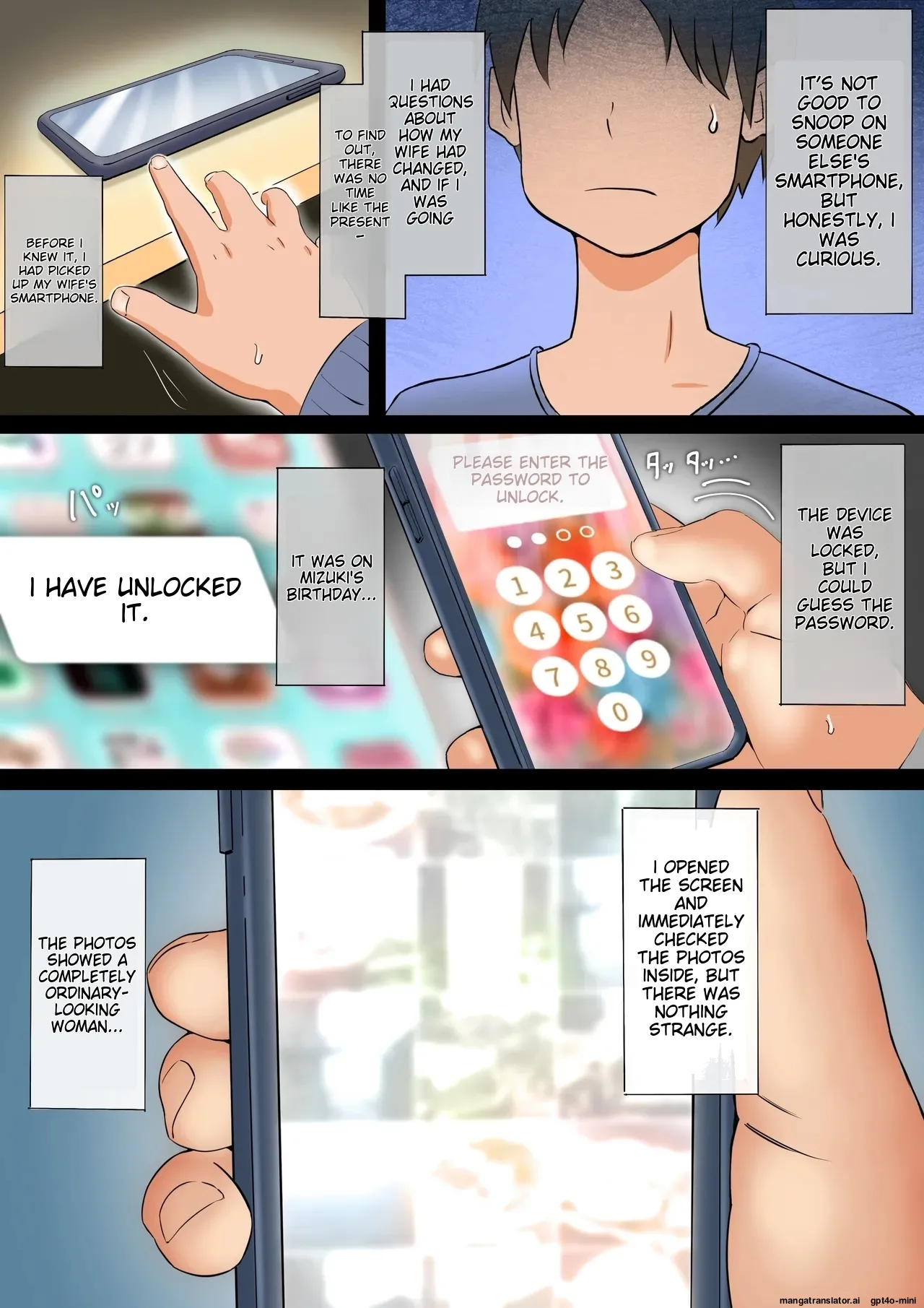 [Ankoku Chitai] Smapho-goshi ni Kieta Tsuma numero di immagine  3