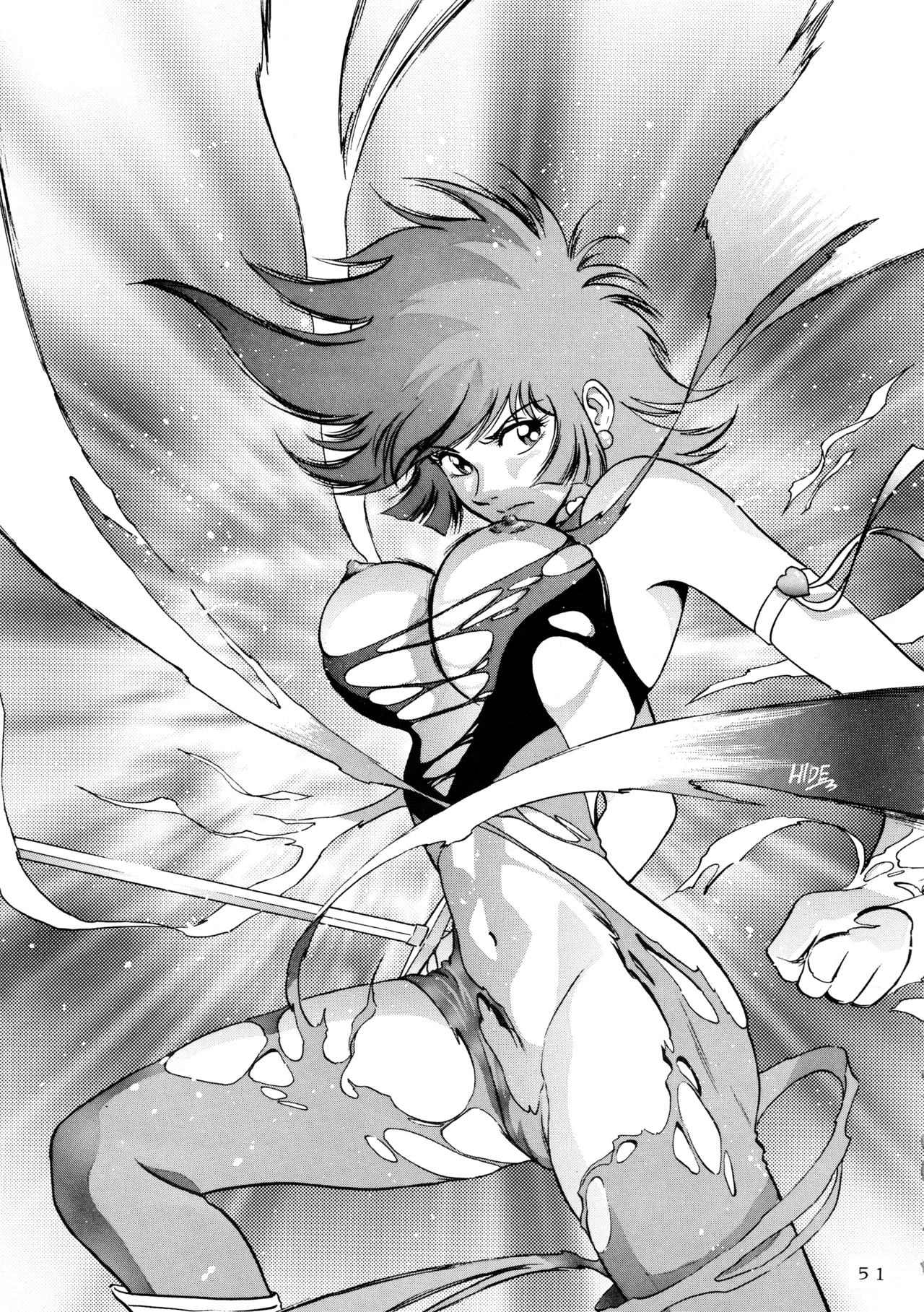 (C52) [Love Circle Young Punch (Hidemaru, Drill Murata)] Melon Oute (GaoGaiGar, Eko Eko Azarak) image number 50