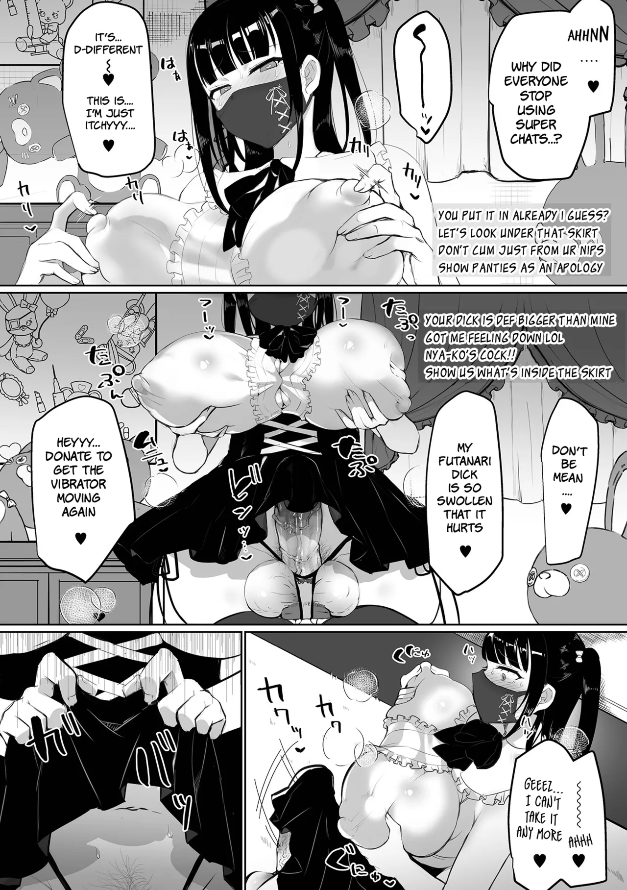 [puru] Futanari Streamer's Destructive, Perverted Masturbation Broadcast [English] [Decensored] numero di immagine  7