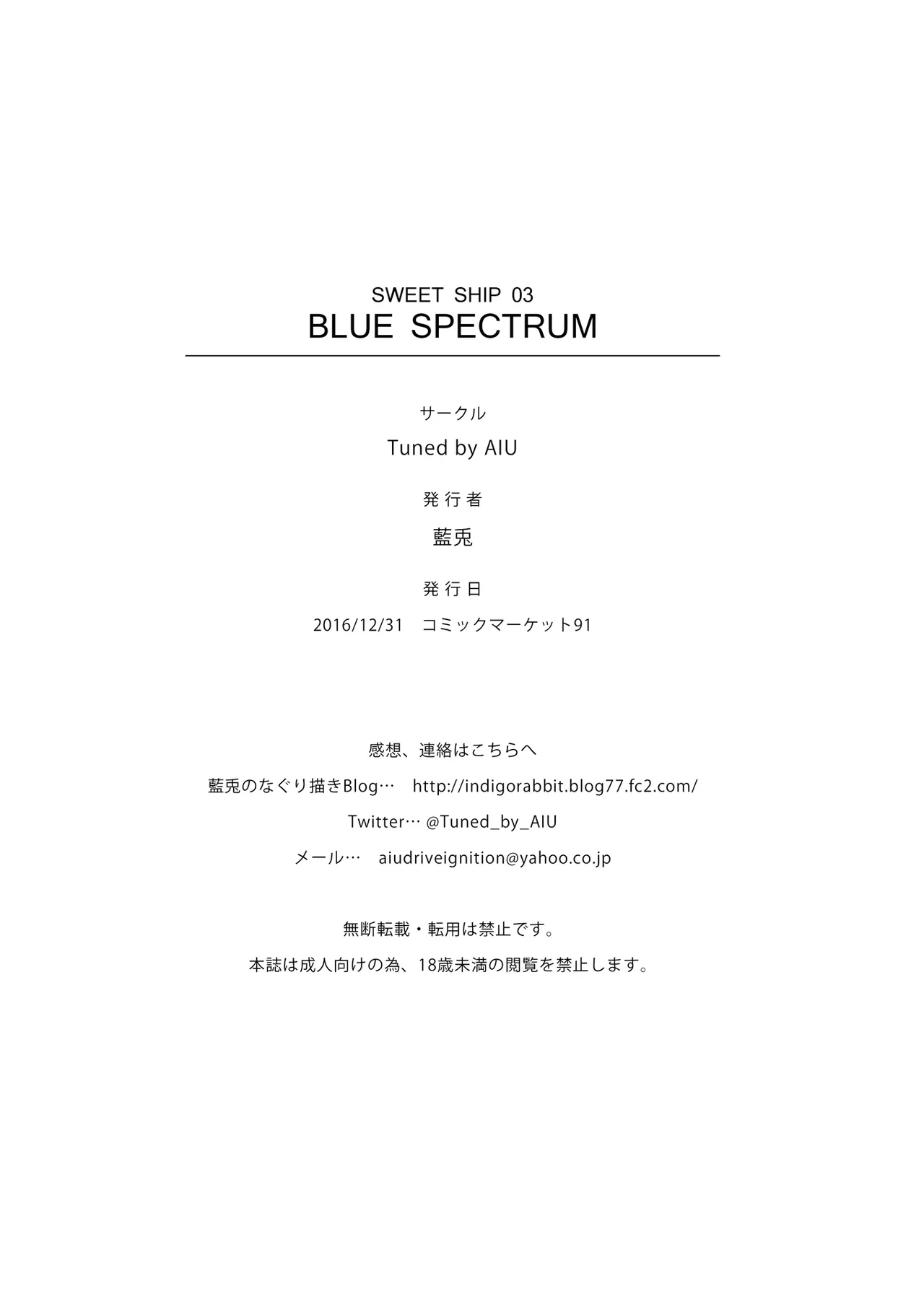 [Tuned by AIU (Aiu)] SWEET SHIP 03 BLUE SPECTRUM (Kantai Collection -KanColle-) [Digital] 画像番号 25